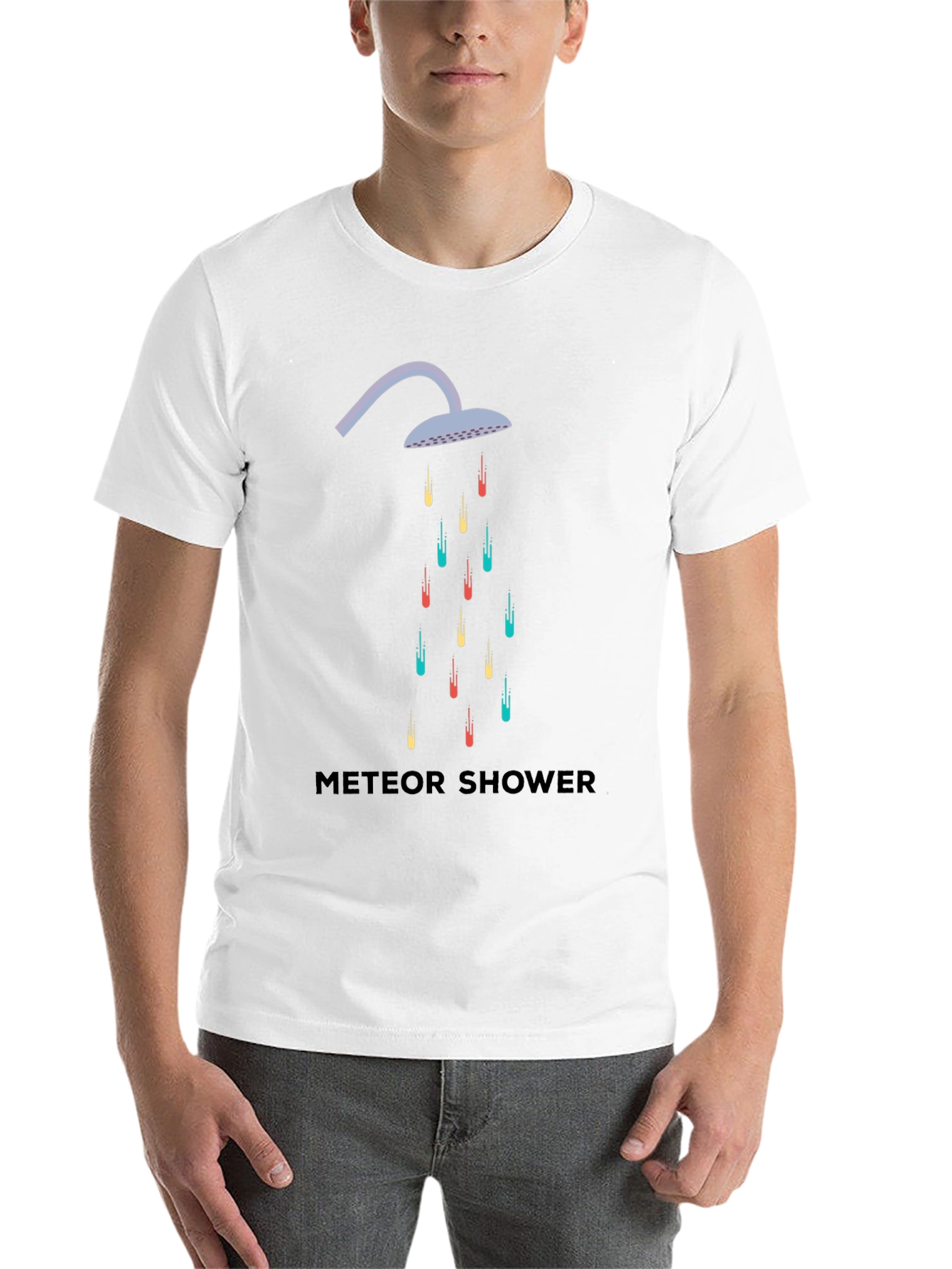 Black Meteor Shower Graphic Tee view 14