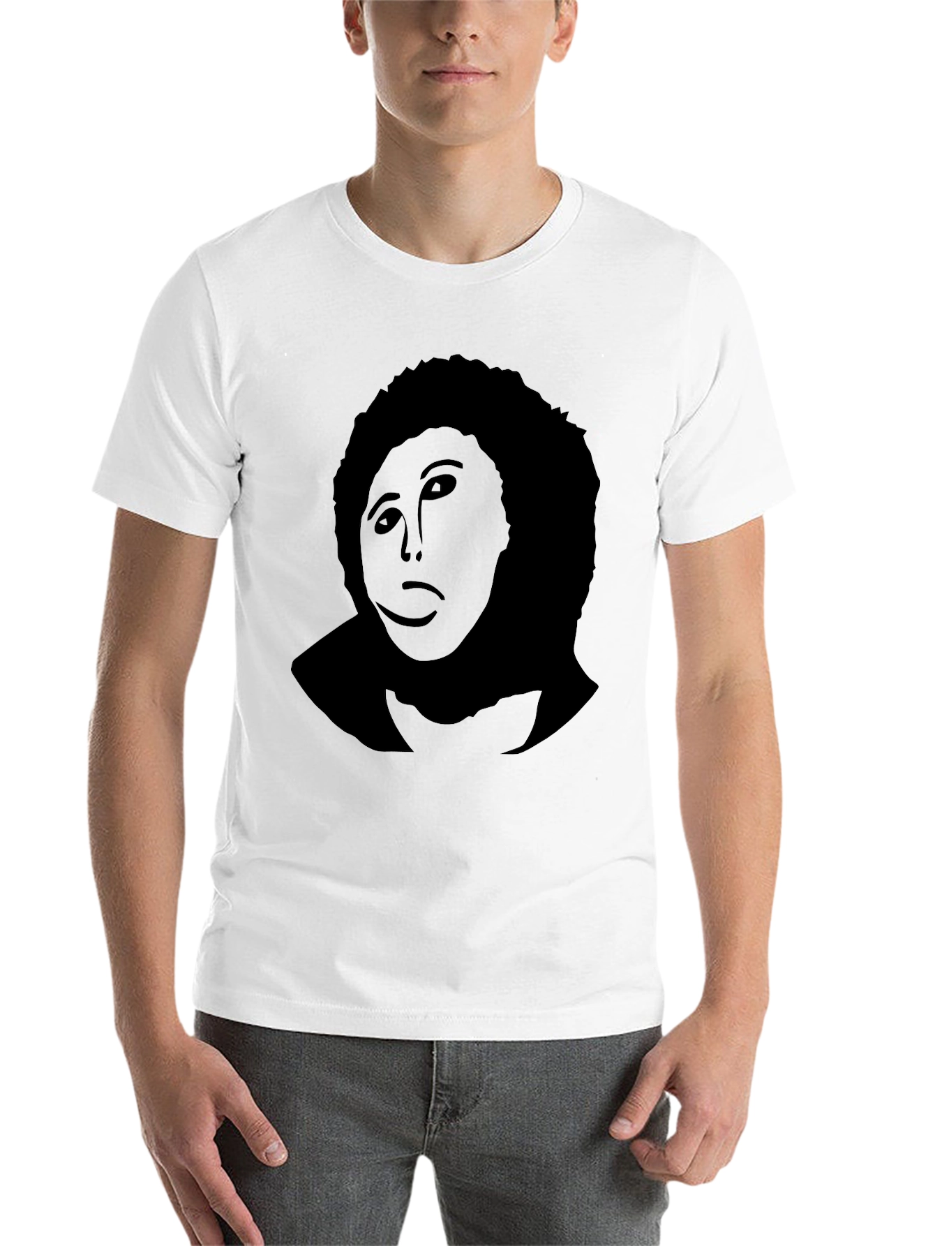 Black Retro Silhouette Black T-Shirt view 14