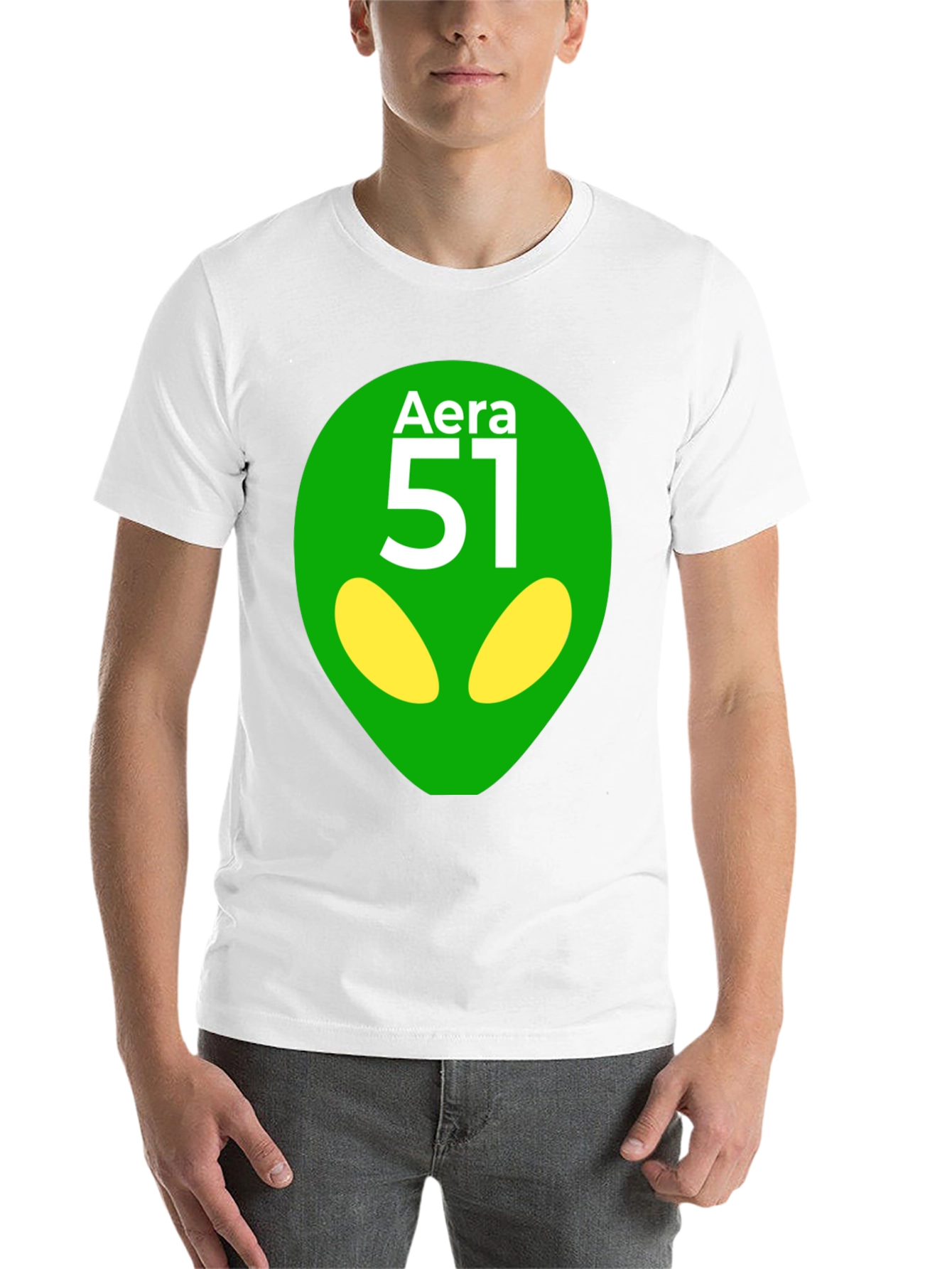 Black Area 51 Alien Graphic T-Shirt - Black view 14