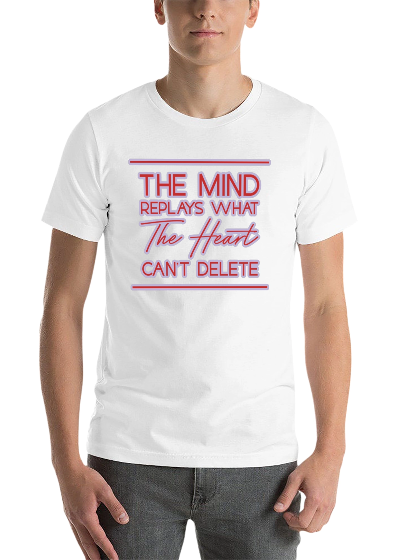 Black The Mind T-Shirt - Heart Can't Delete view 14