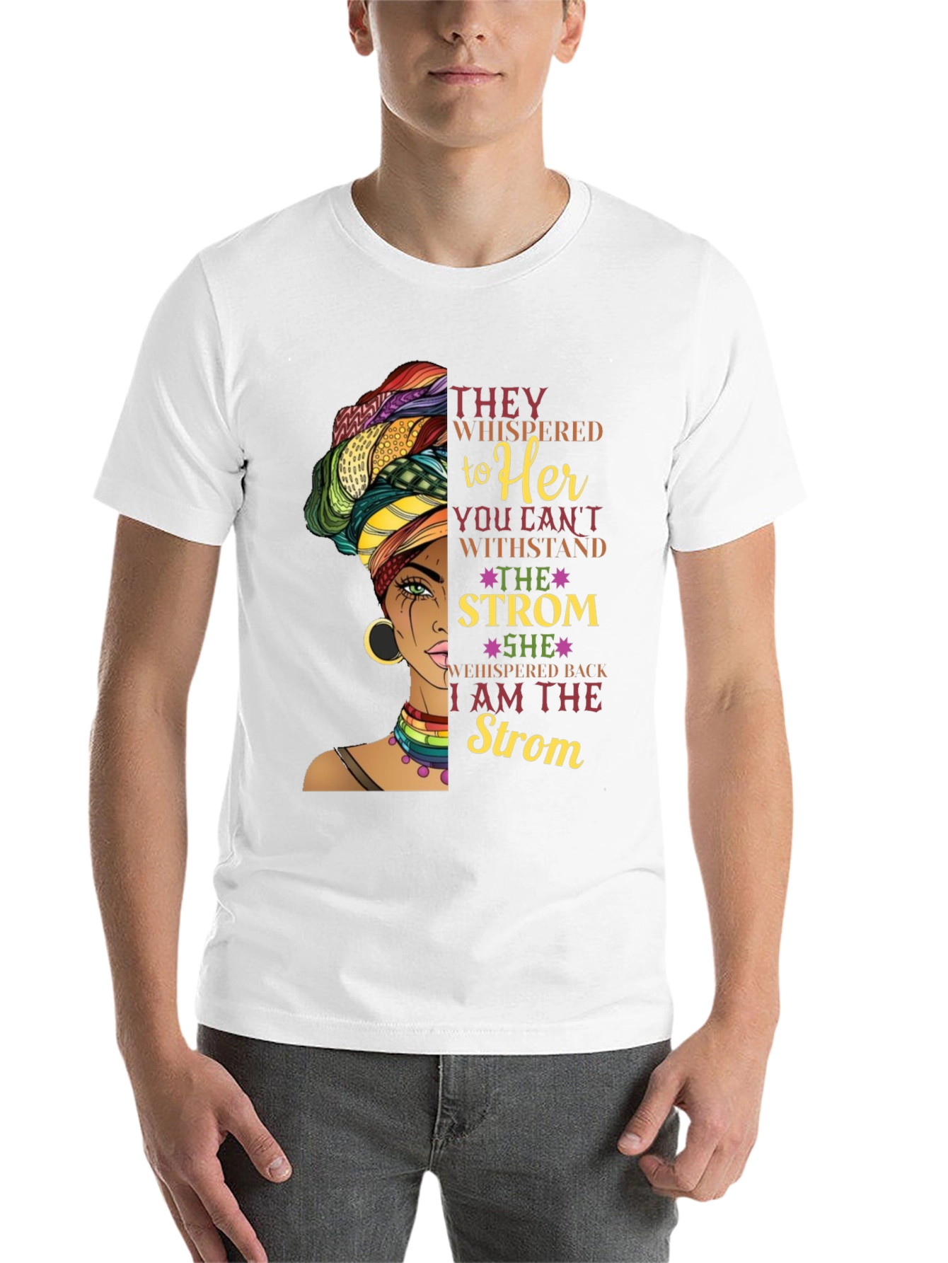 Black Empowered Woman T-Shirt: I am the Storm view 14