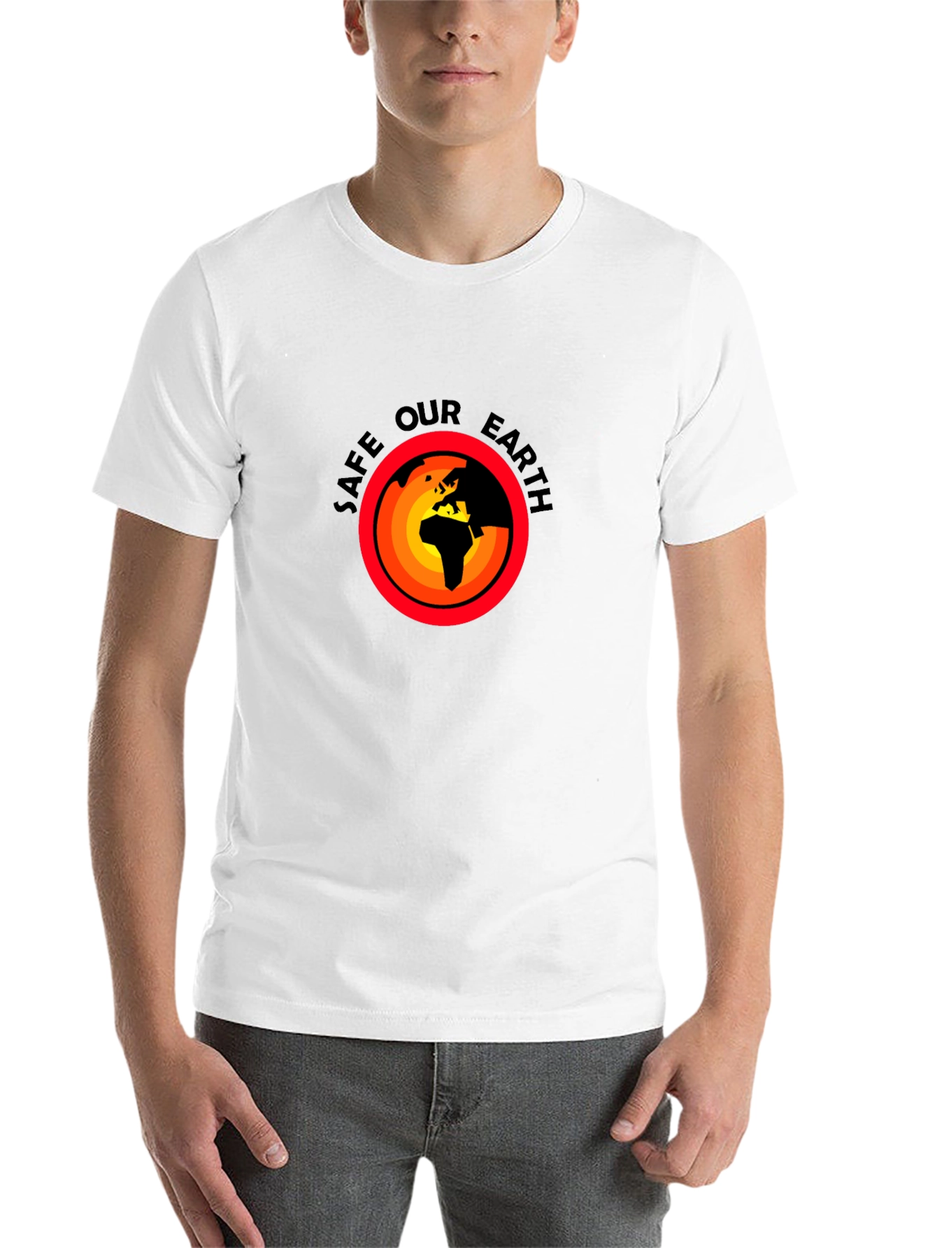Black Save Our Earth Graphic T-Shirt view 14