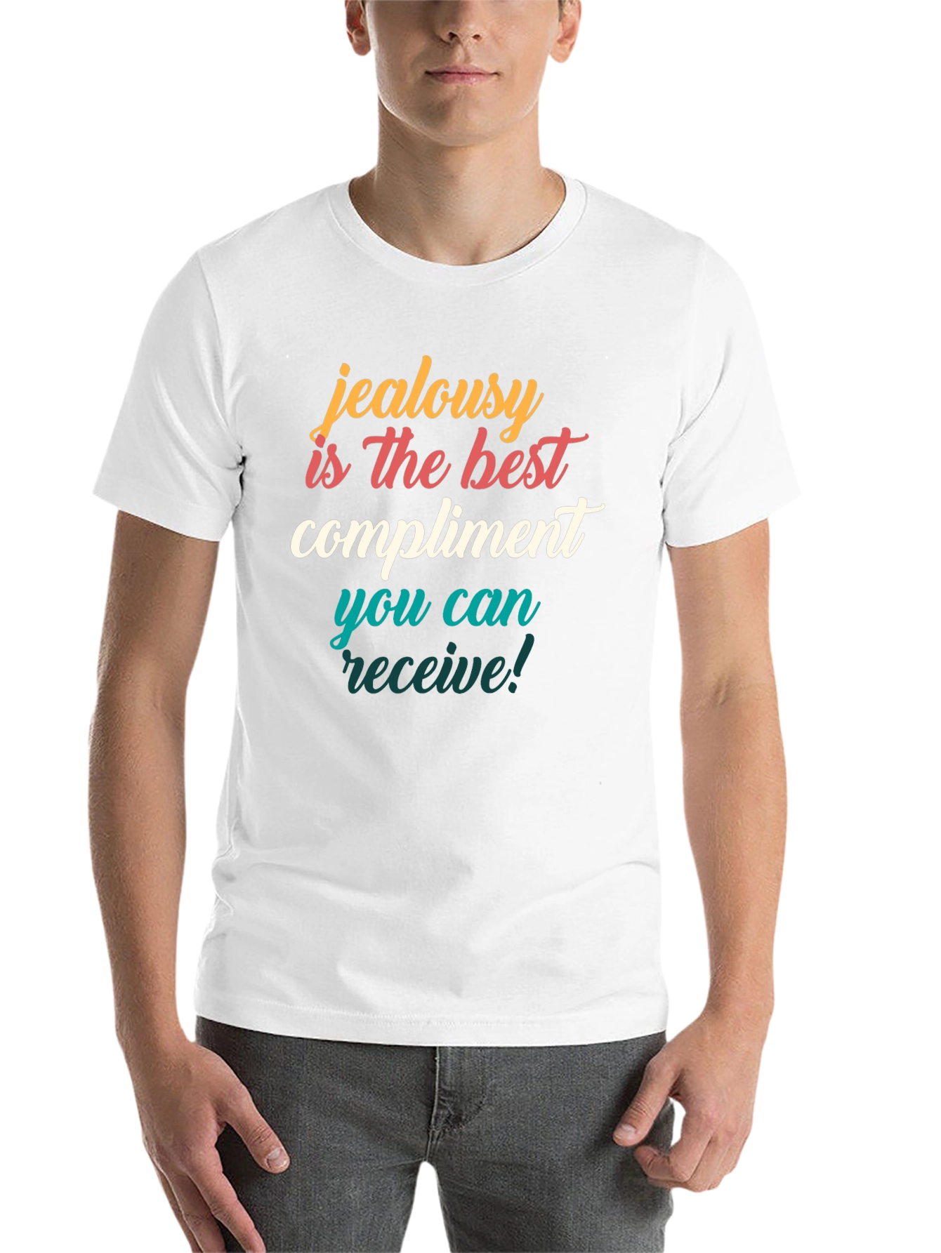 Jealousy Compliment Graphic T-Shirt - 14