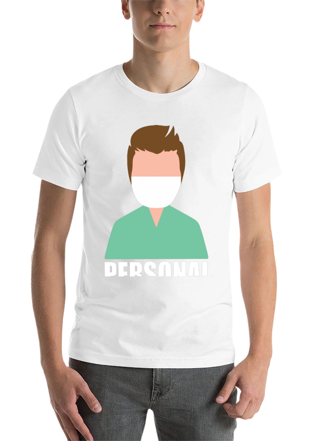 Black Personal Medical Staff T-Shirt view 14