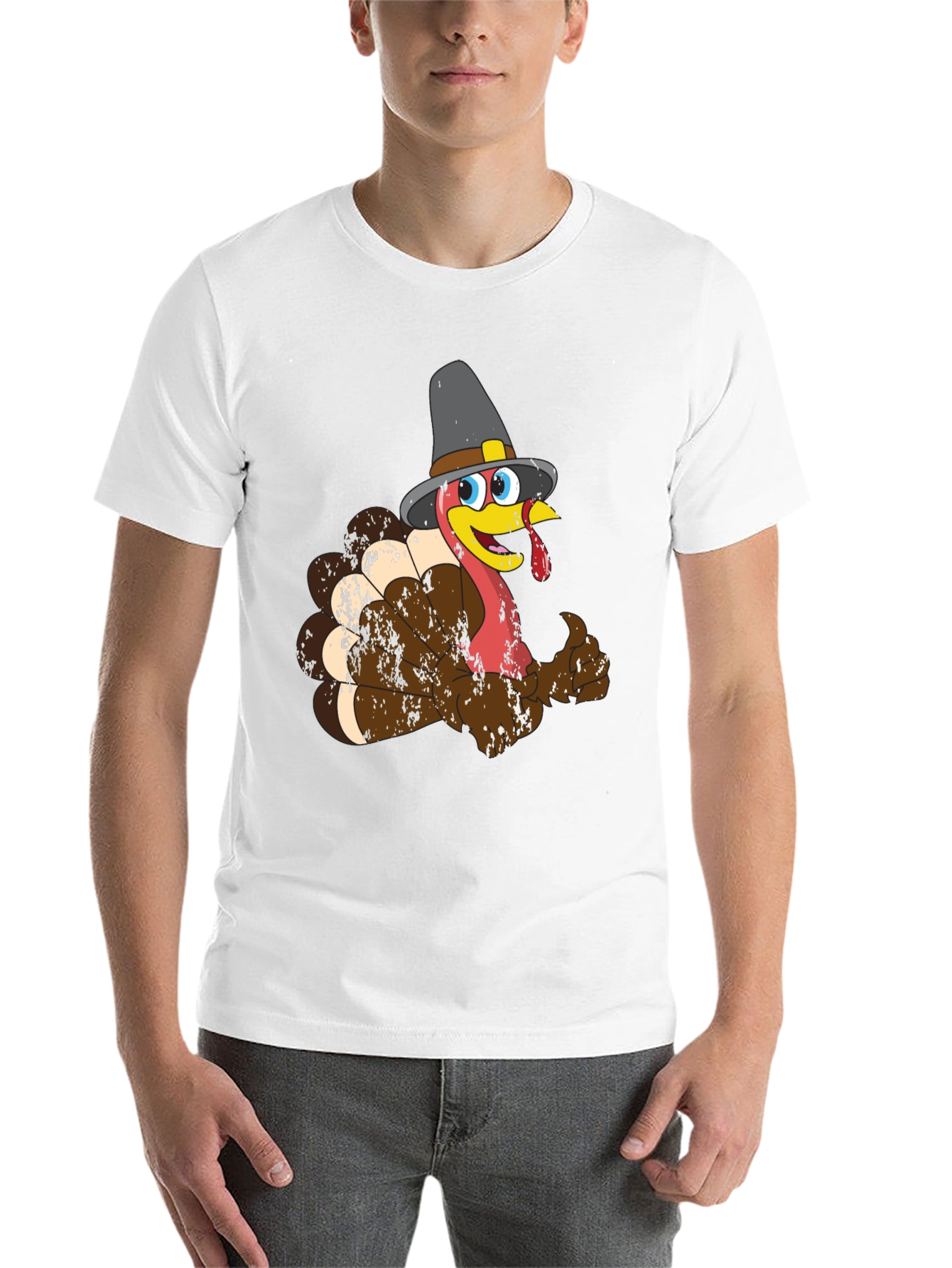 Thanksgiving Turkey Pilgrim T-Shirt - 14
