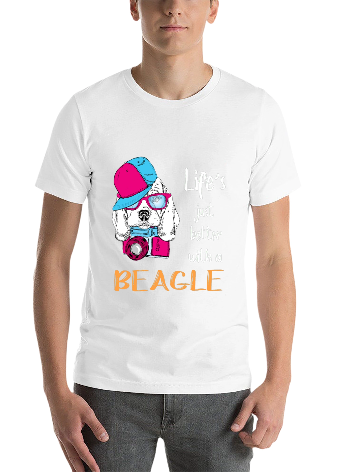 Black Beagle Lover T-Shirt: Life's Better with a Beagle! view 14