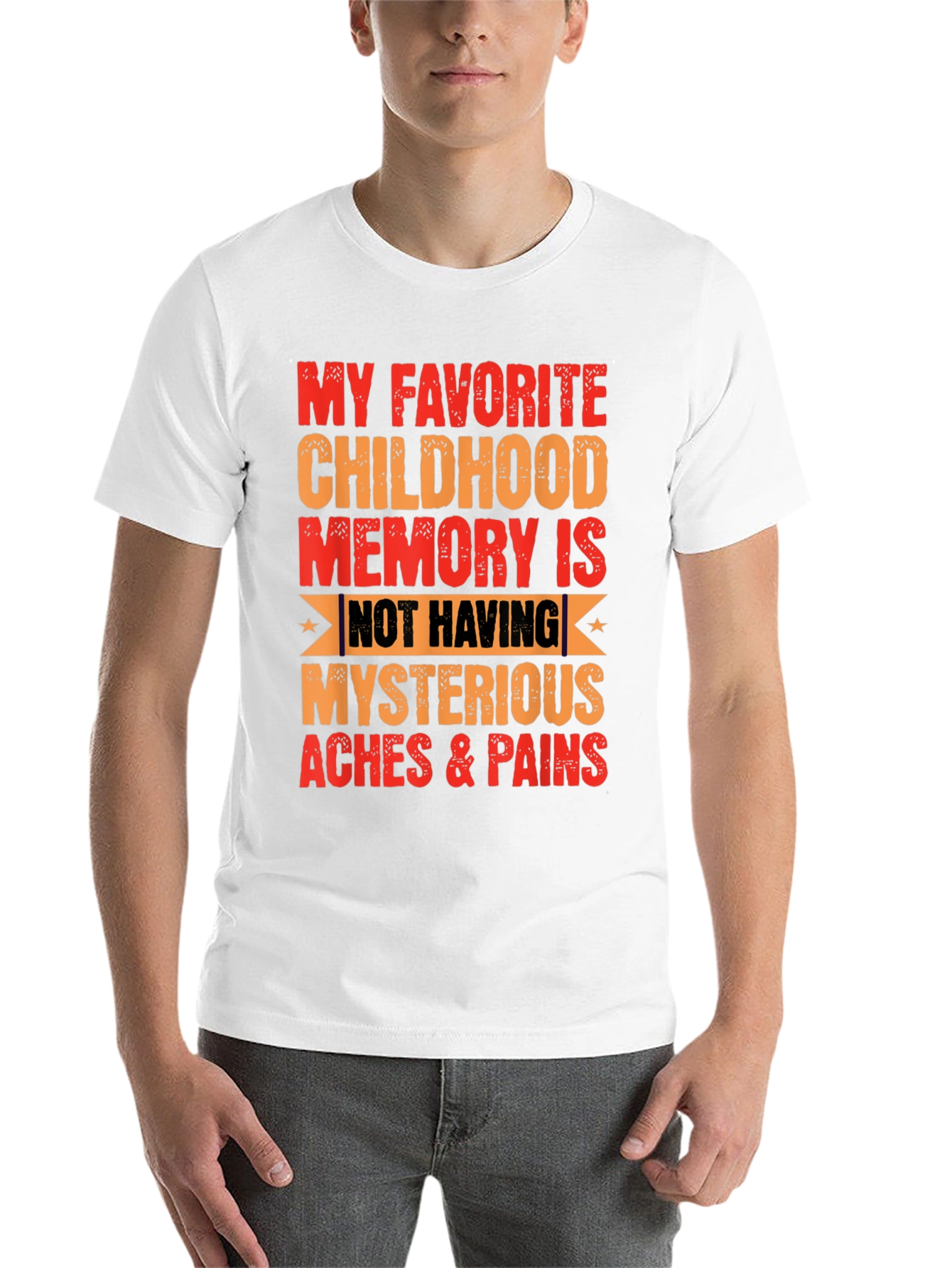 Black Funny My Favorite Childhood Memory T-Shirt view 14