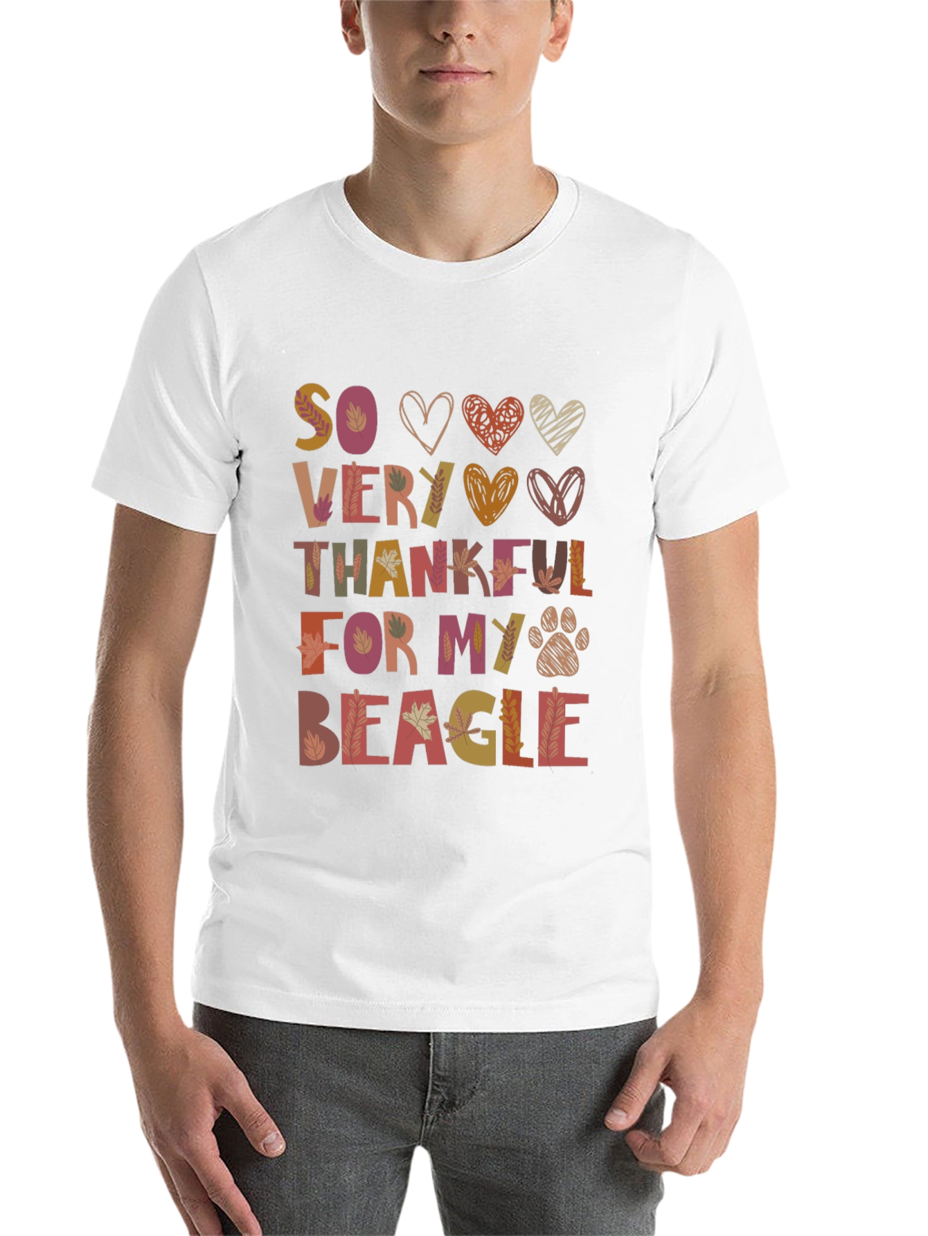 Black So Very Thankful For My Beagle T-Shirt view 14