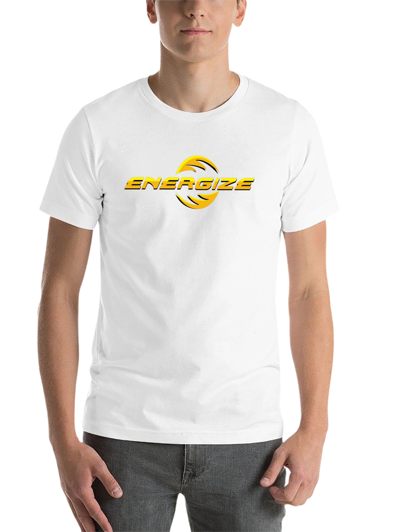 Energize Black T-Shirt - Modern Graphic Tee - 14