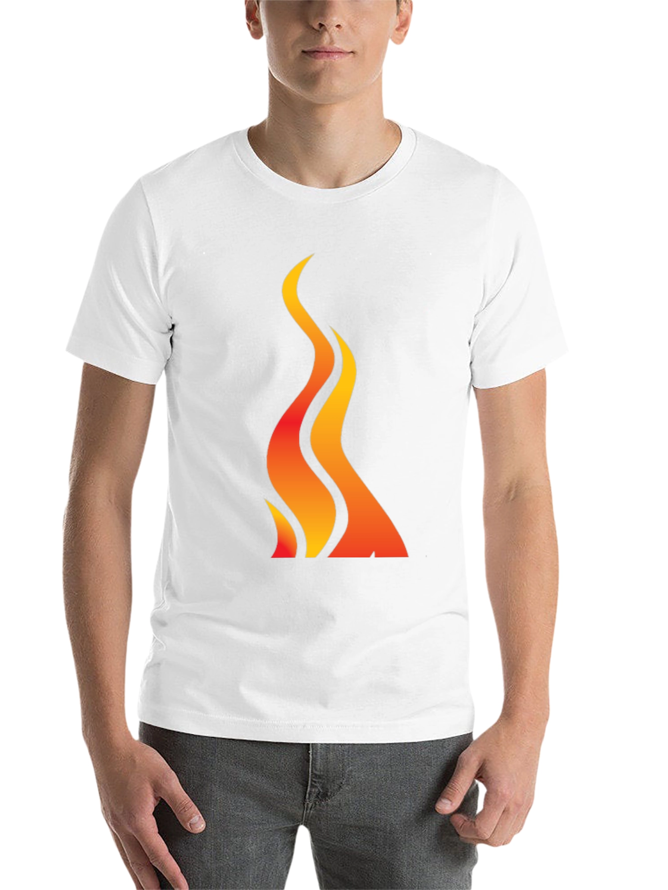 Black Flame Graphic Black T-Shirt view 14