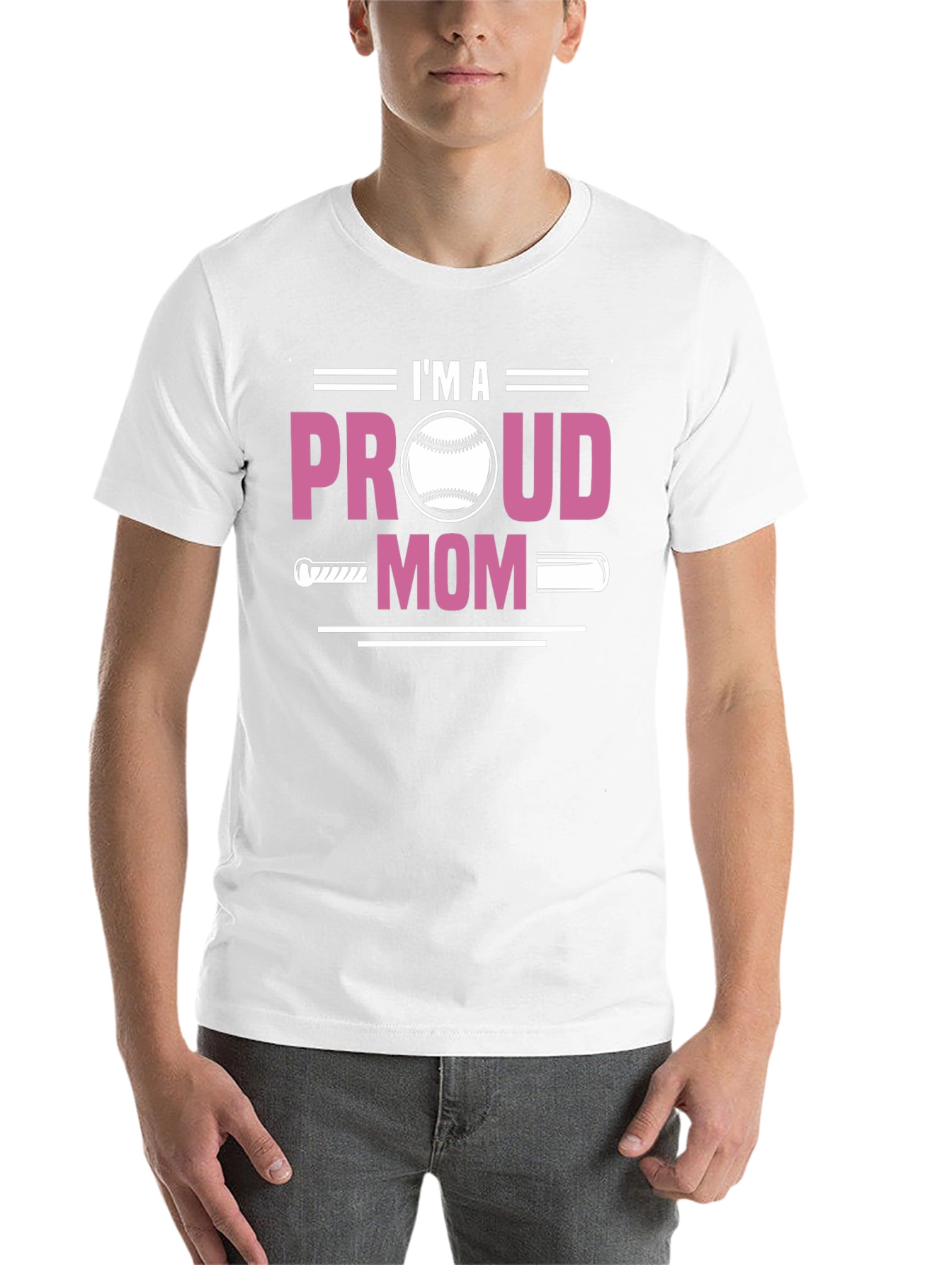 Black Proud Baseball Mom T-Shirt view 14