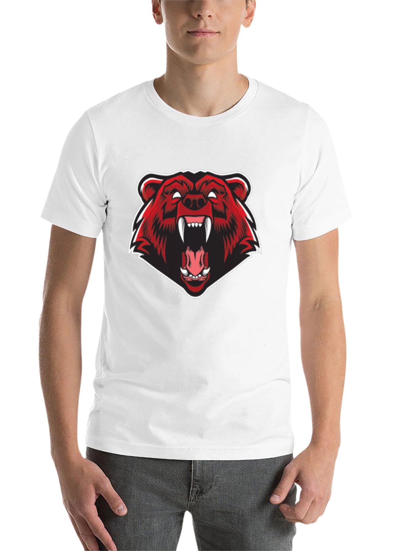Black Bear Graphic Black T-Shirt view 14