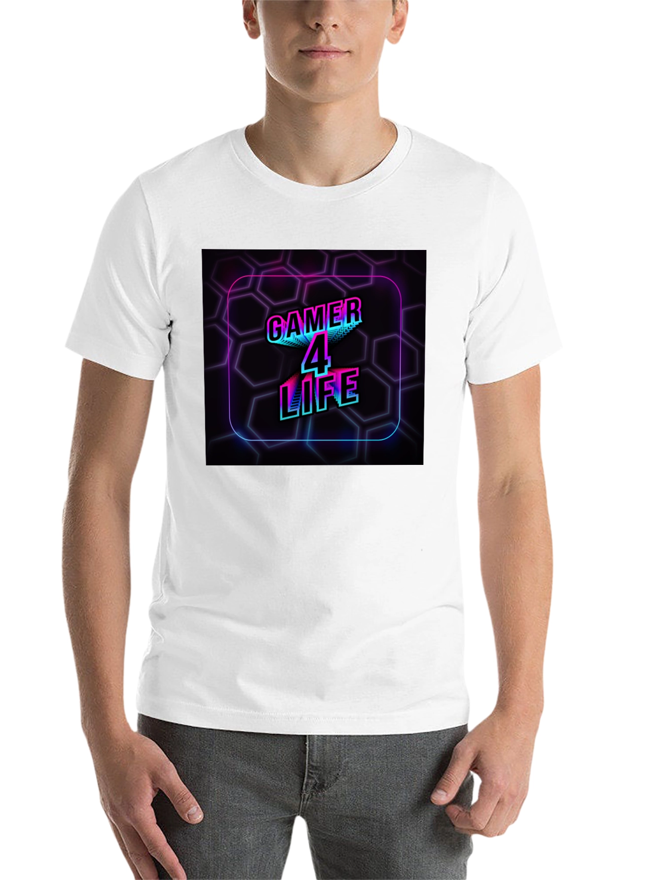 Black Gamer 4 Life Graphic T-Shirt - Black view 14