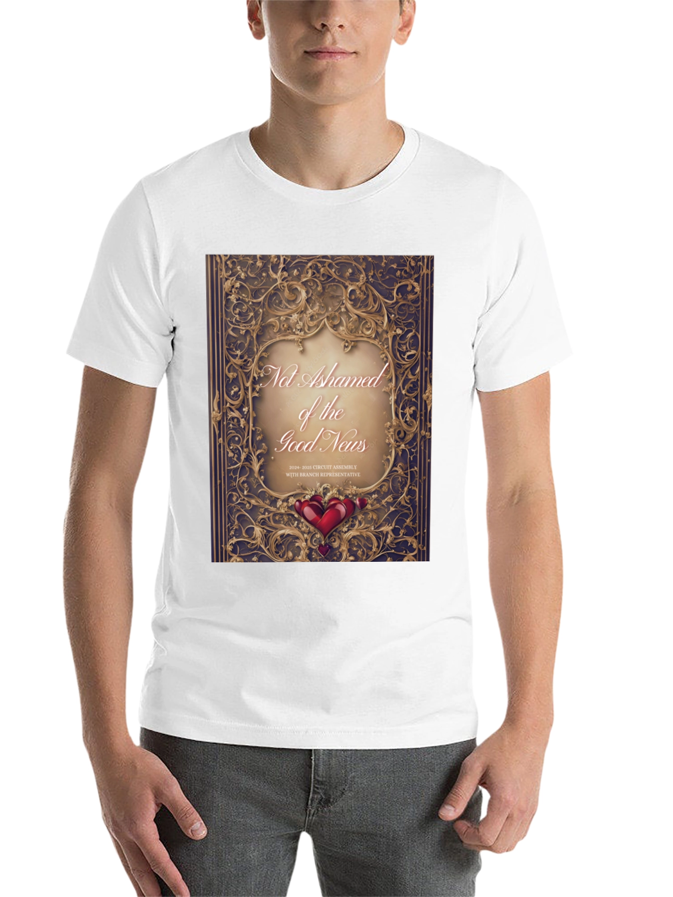 Black Not Ashamed T-Shirt - Good News Design view 14