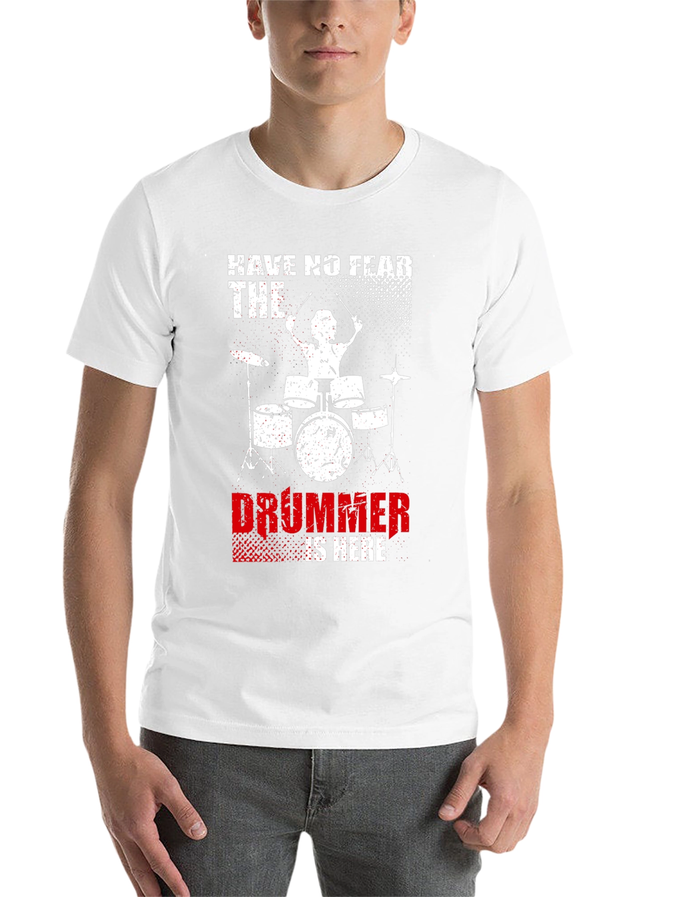 Black Drummer Graphic Tee - Have No Fear, The Drummer Is Here view 14