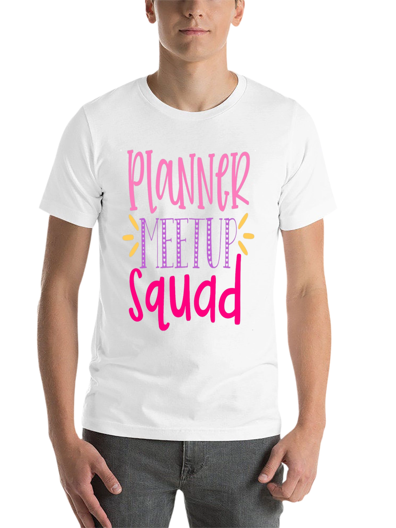 Black Planner Meetup Squad Graphic Tee view 14