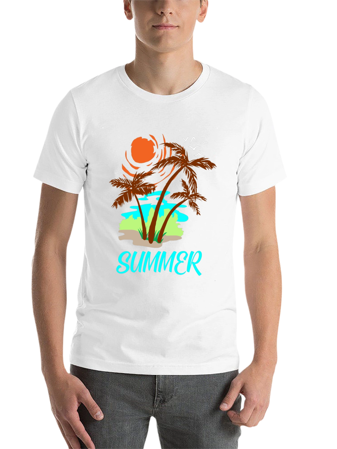 Black Summer Vibes Graphic T-Shirt view 14