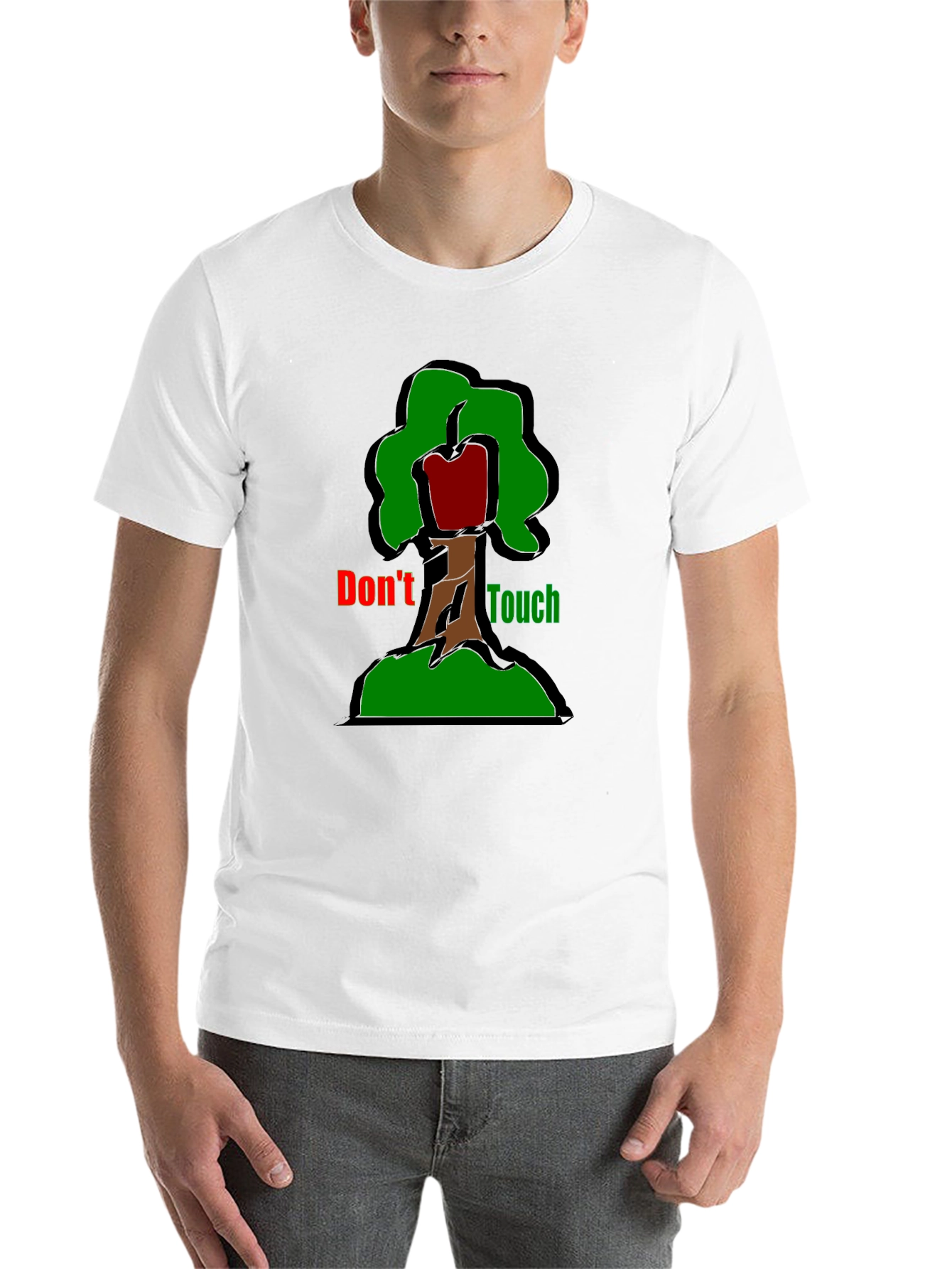 Black Don't Touch T-Shirt - Graphic Tree Design view 14