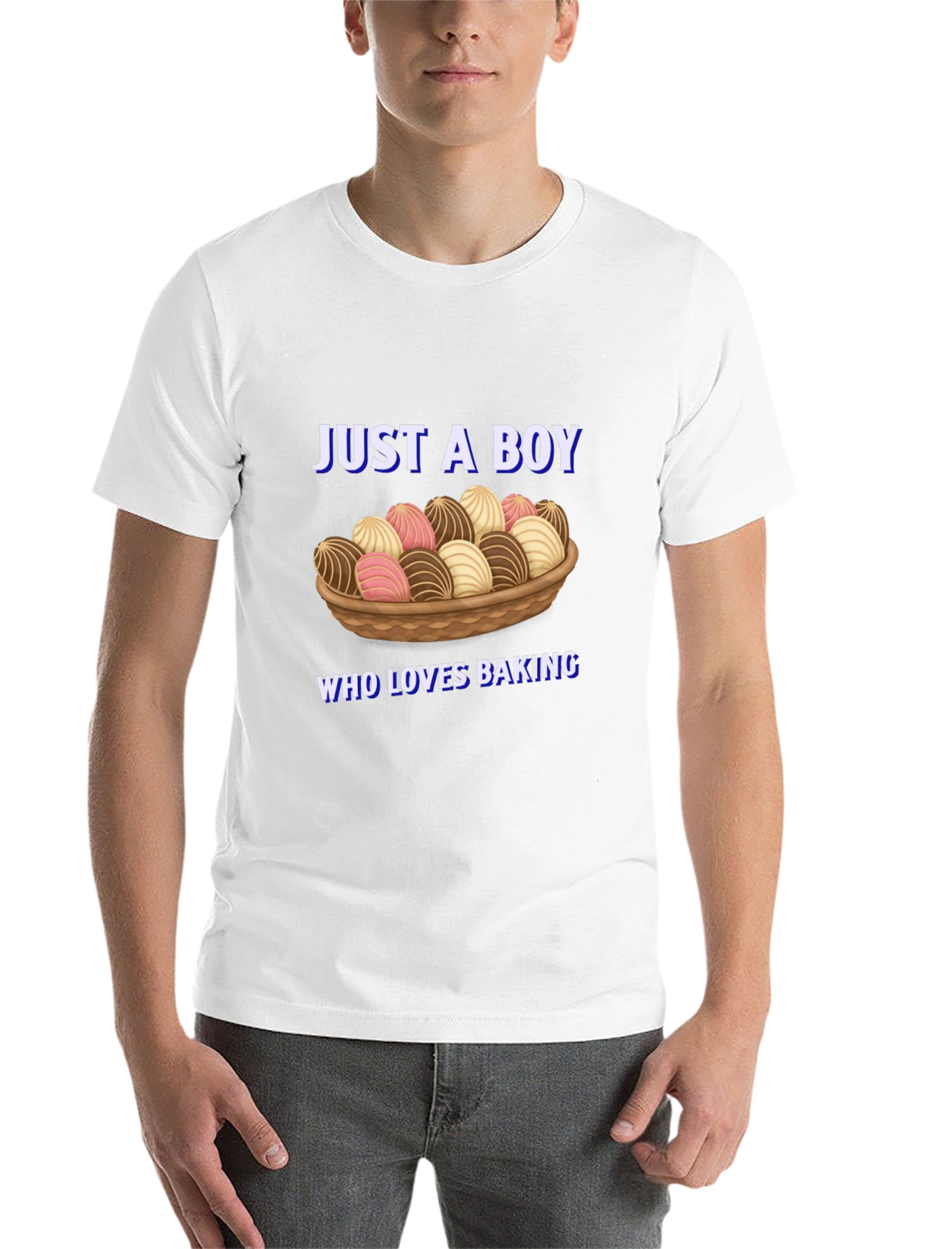 Black Just a Boy Who Loves Baking T-Shirt view 14