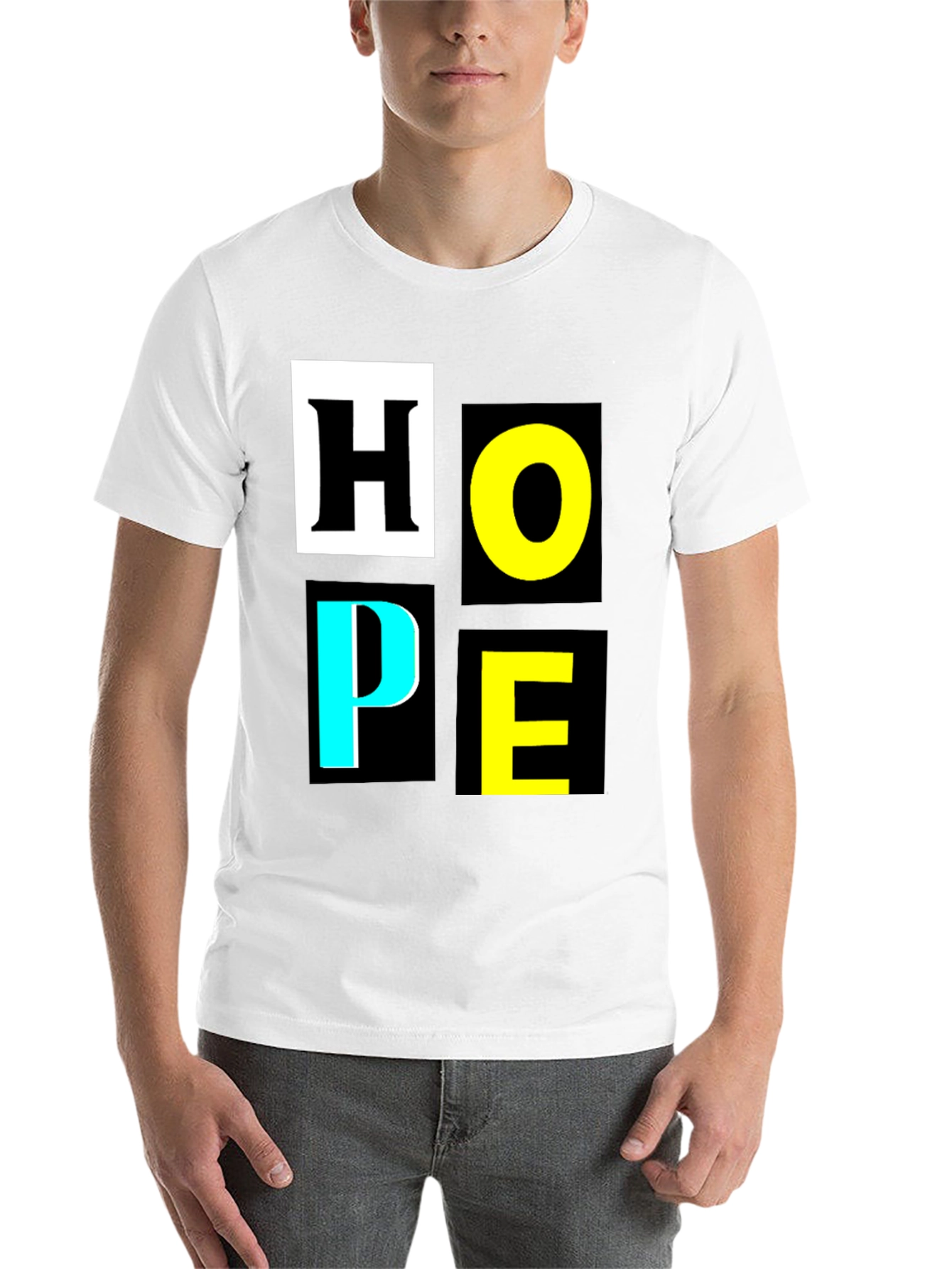 Black HOPE Graphic Tee - Stylish Motivational T-Shirt view 14