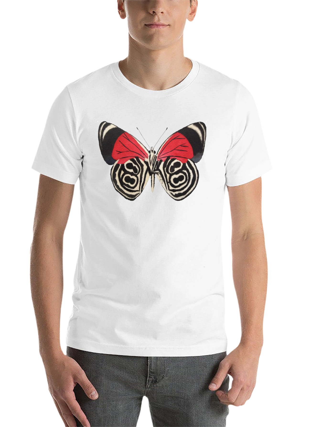 Black Butterfly Graphic Print Tee view 14