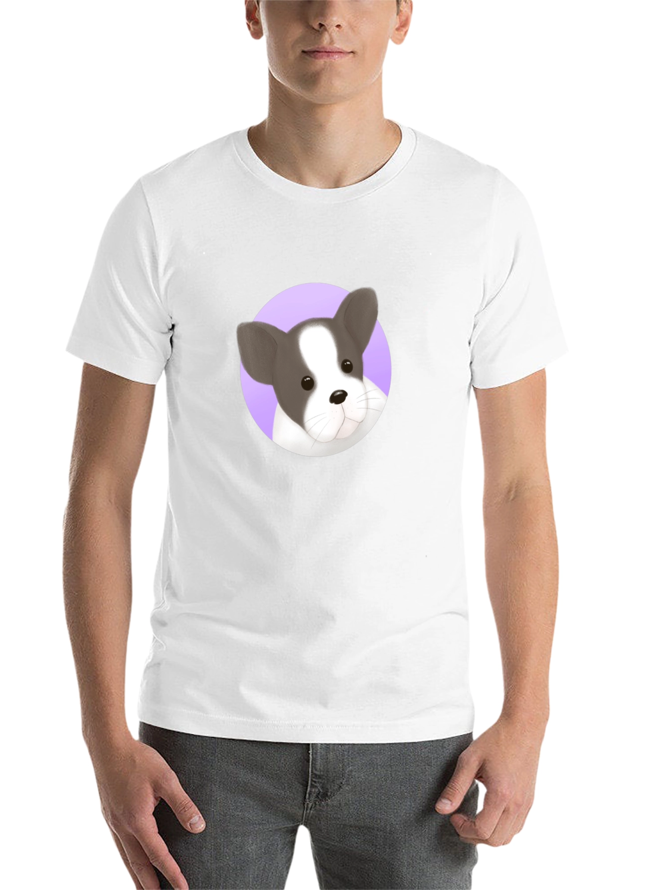 Black Dog Graphic Tee - French Bulldog Design view 14