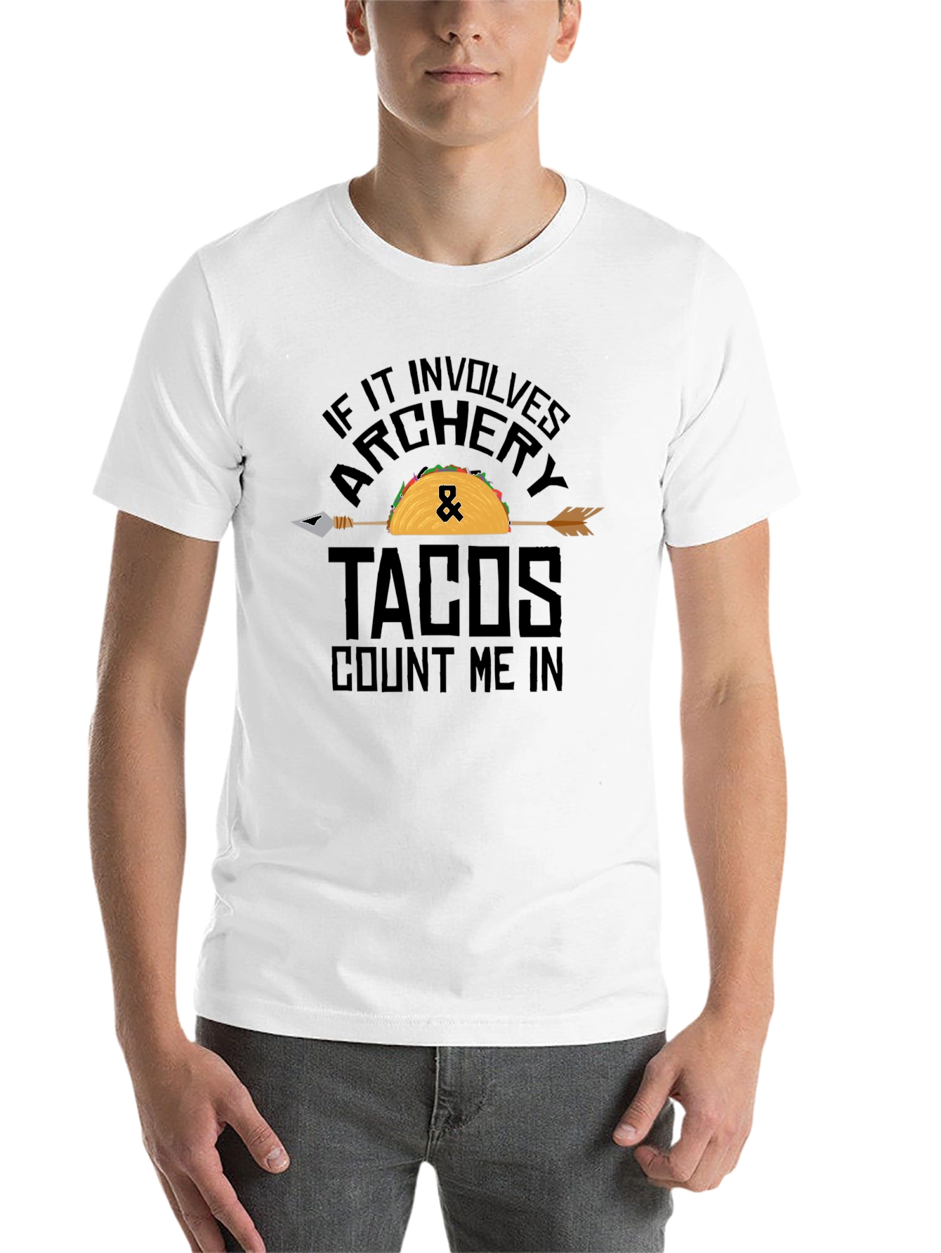 Black Archery & Tacos Graphic Tee view 14