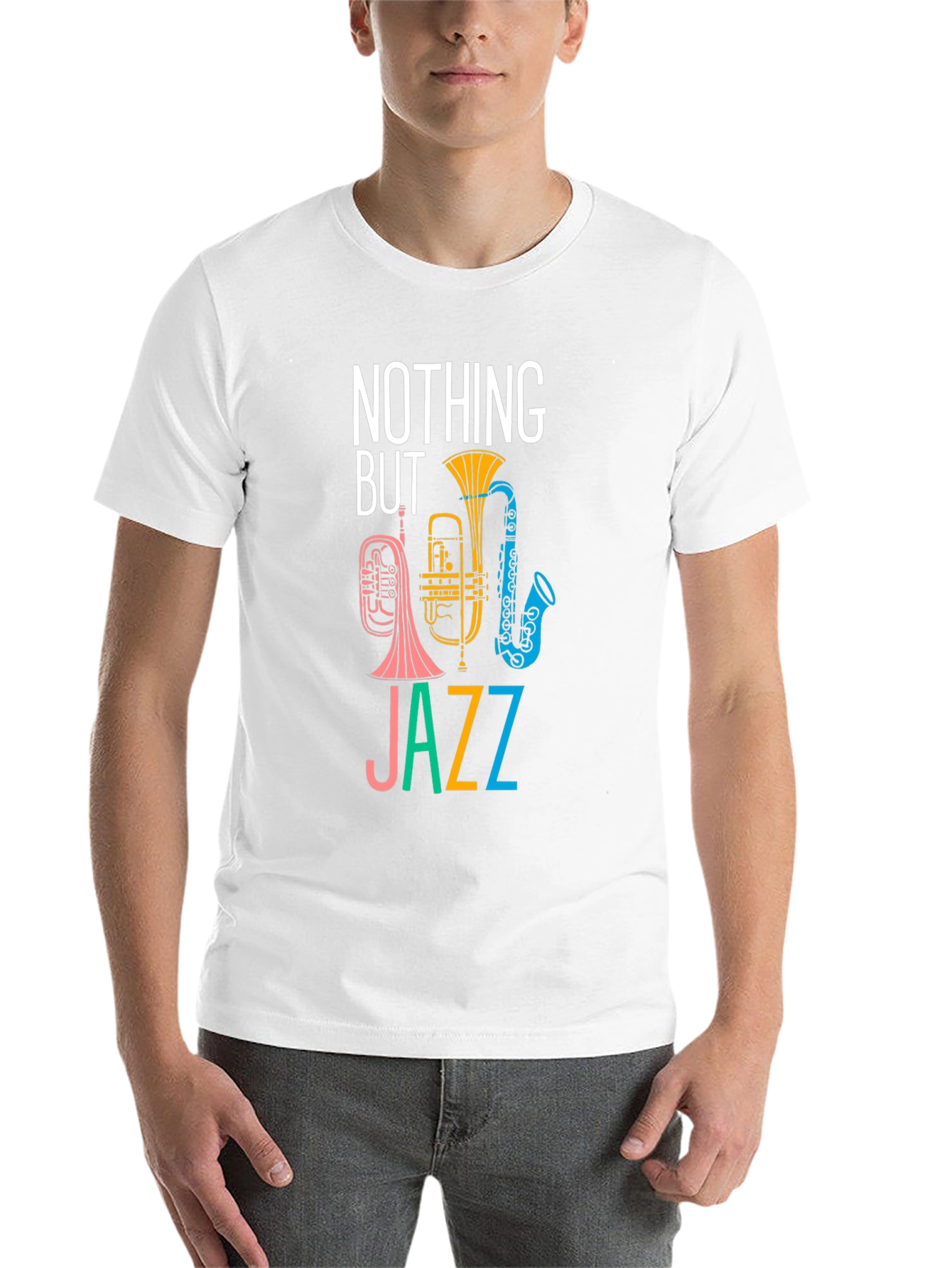 Black Nothing But Jazz Graphic T-Shirt view 14