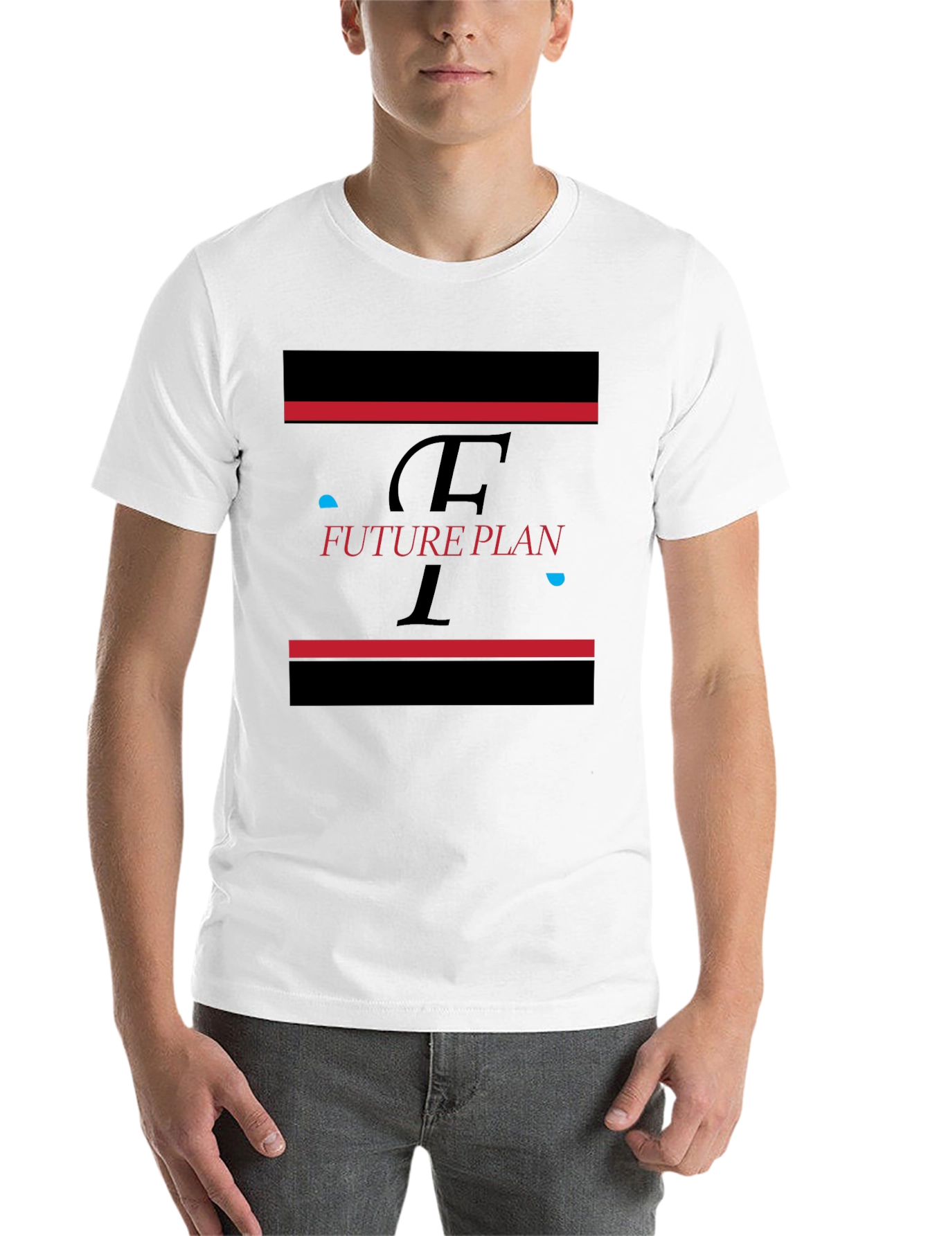 Black Future Plan Graphic Black T-Shirt view 14