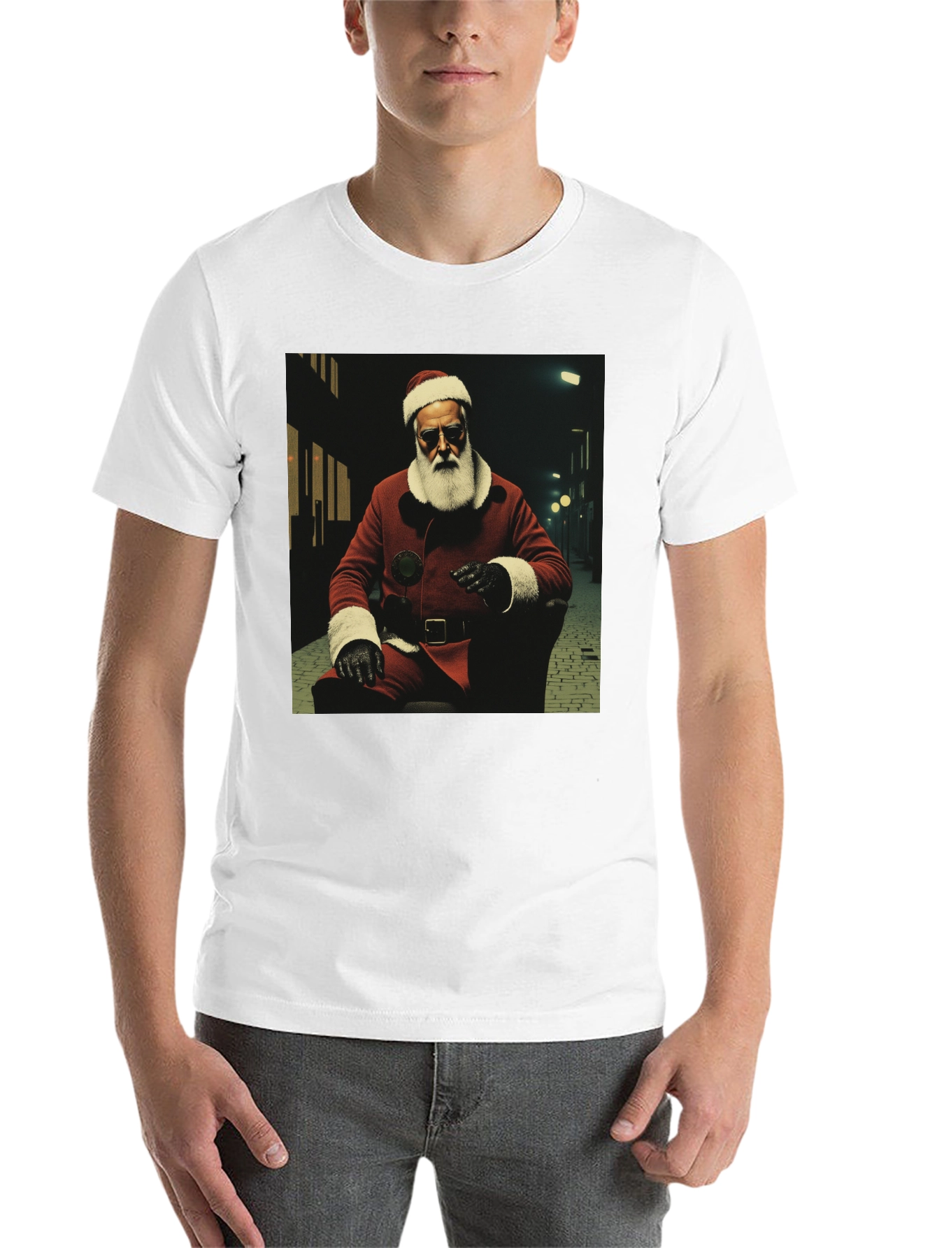 Black Cool Santa T-Shirt view 14