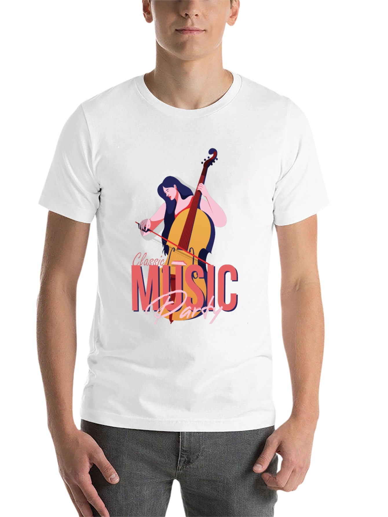 Black Classic Music Party Graphic T-Shirt view 14