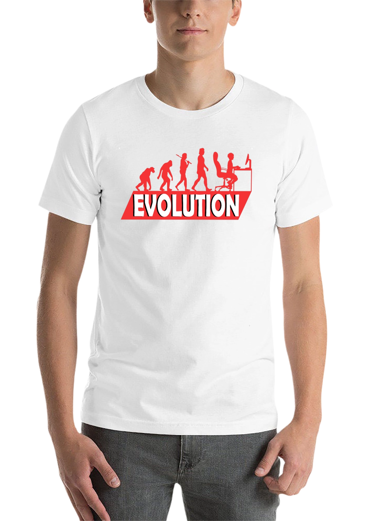 Black Evolution Gamer Black Graphic Tee view 14