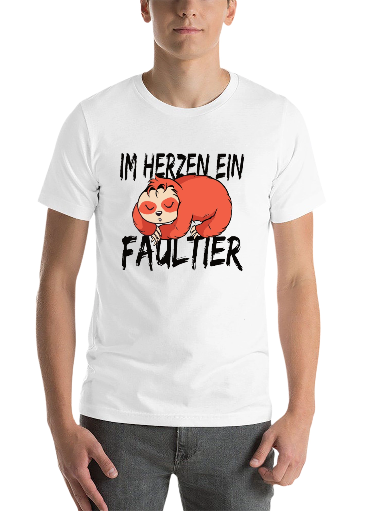 Black Im Herzen Ein Faultier Sloth Graphic T-Shirt view 14