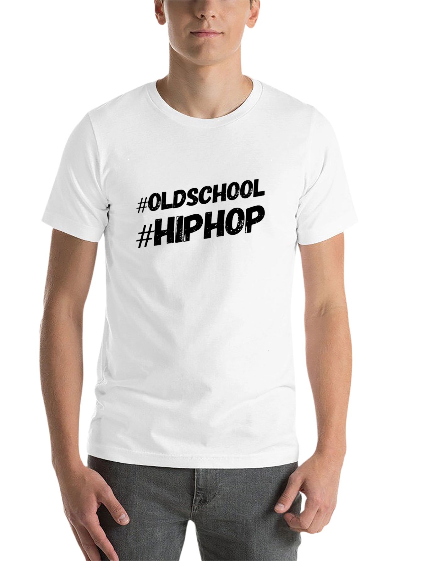 Black Oldschool Hip Hop Black T-Shirt view 14