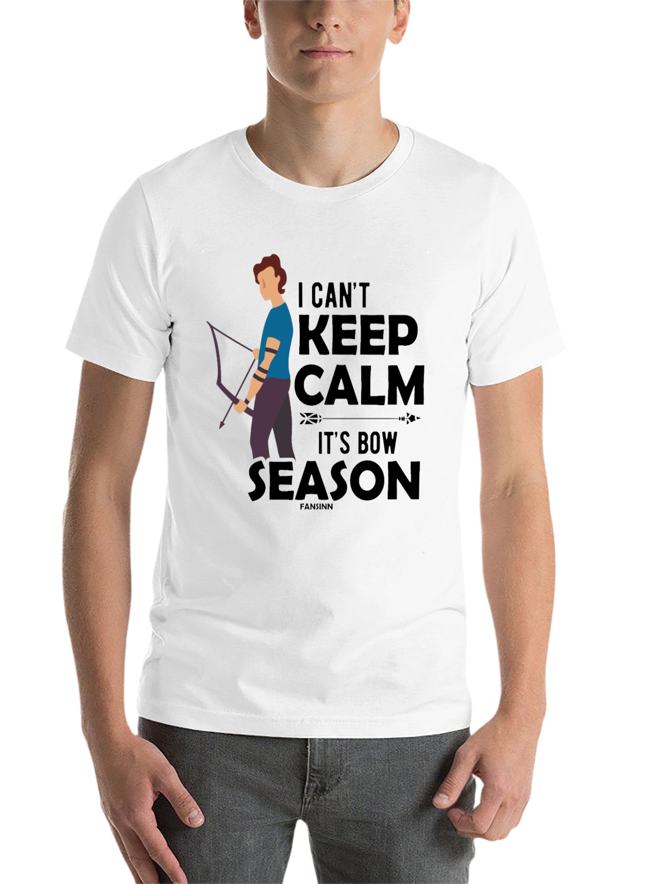 Black I Can't Keep Calm It's Bow Season T-Shirt view 14