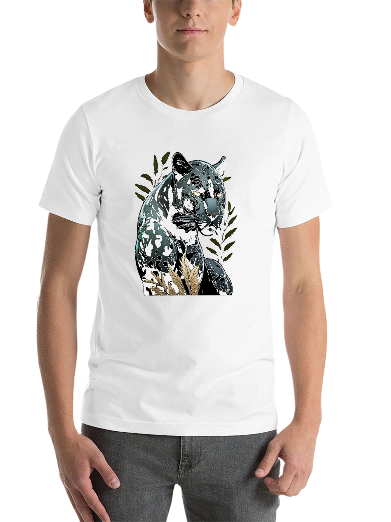 Black Black Panther Graphic Tee - Stylish Men's Shirt view 14