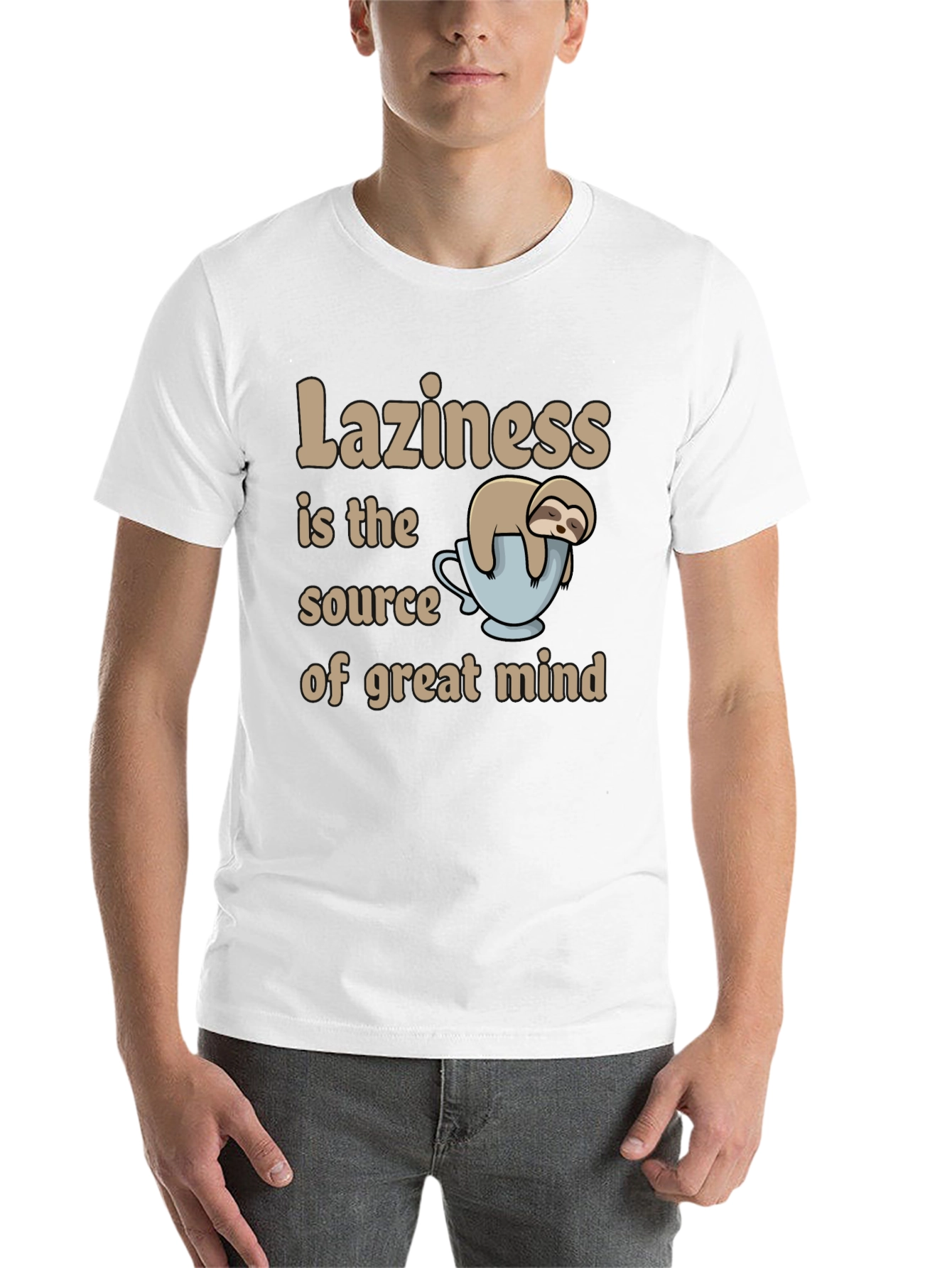 Black Laziness is the Source of Great Mind Graphic T-Shirt view 14