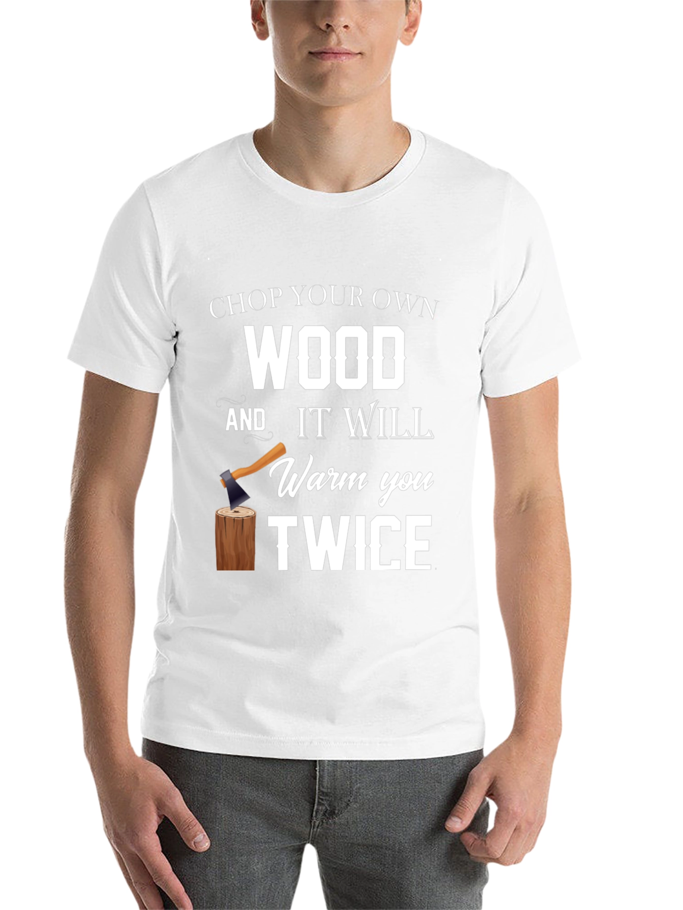 Black Chop Your Own Wood Graphic Tee view 14