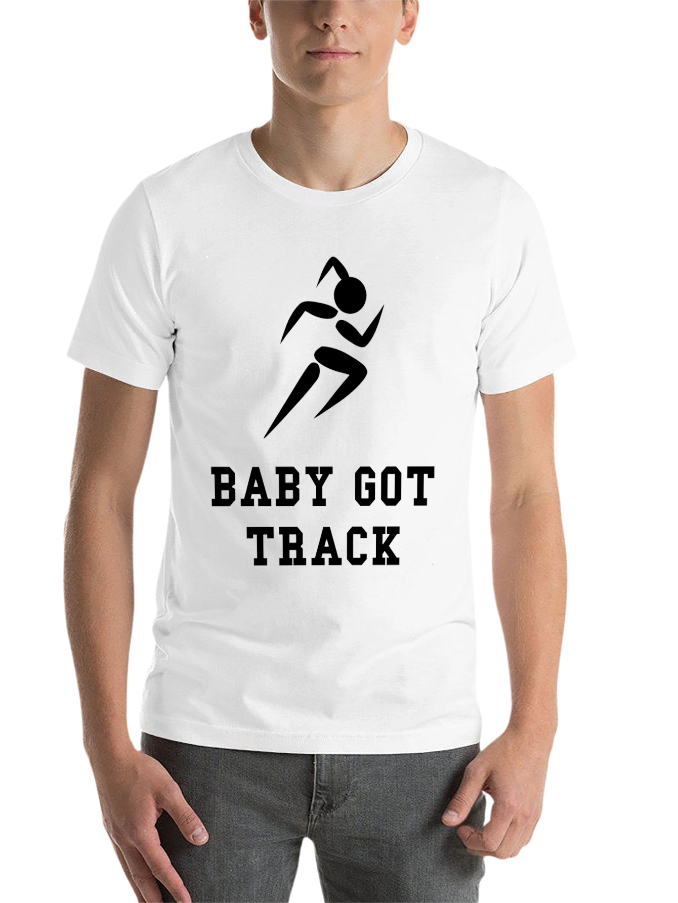 Black Baby Got Track T-Shirt - Funny Running Tee view 14