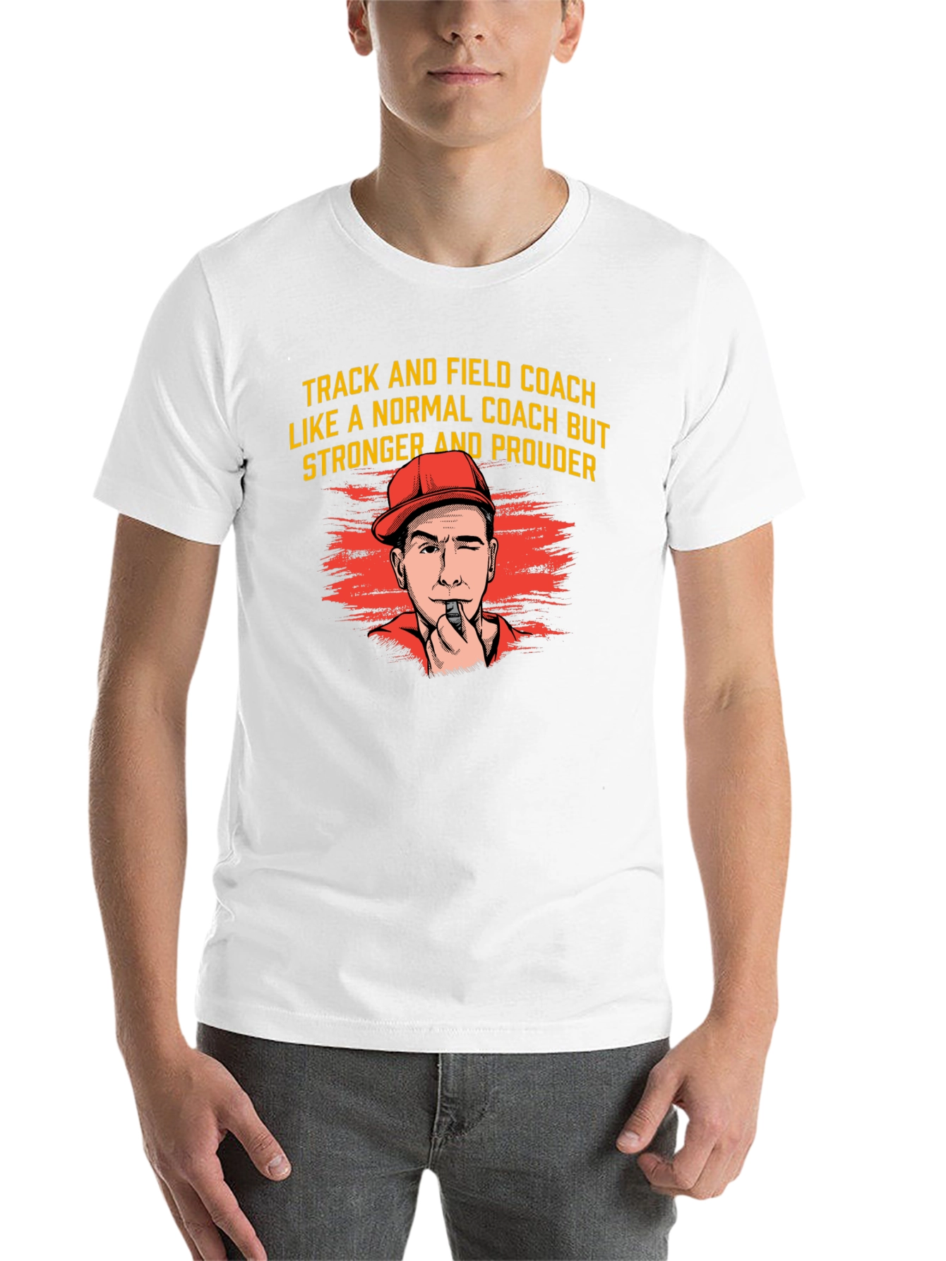 Black Track and Field Coach Graphic T-Shirt view 14