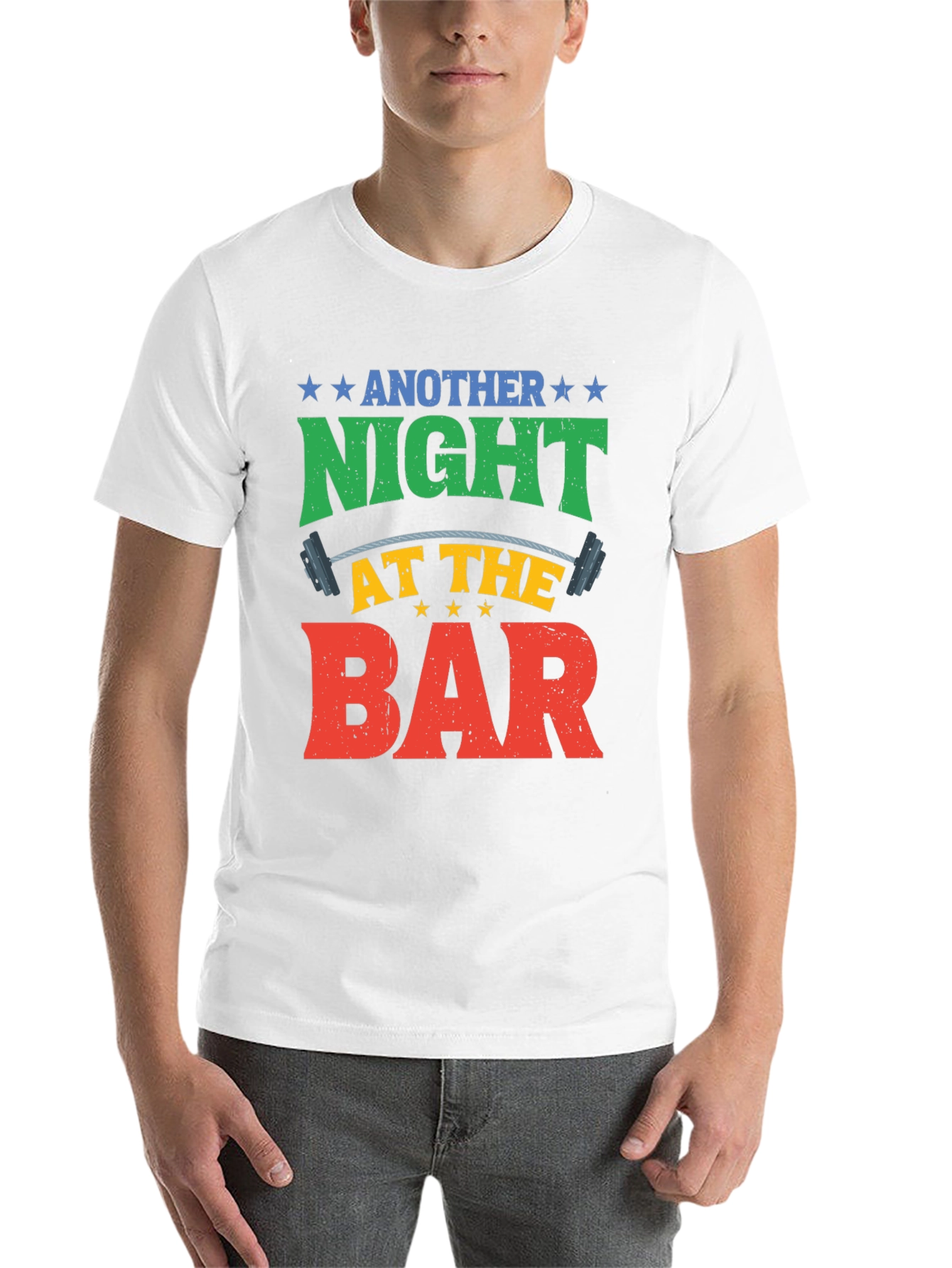 Black Another Night at the Bar Workout T-Shirt view 14