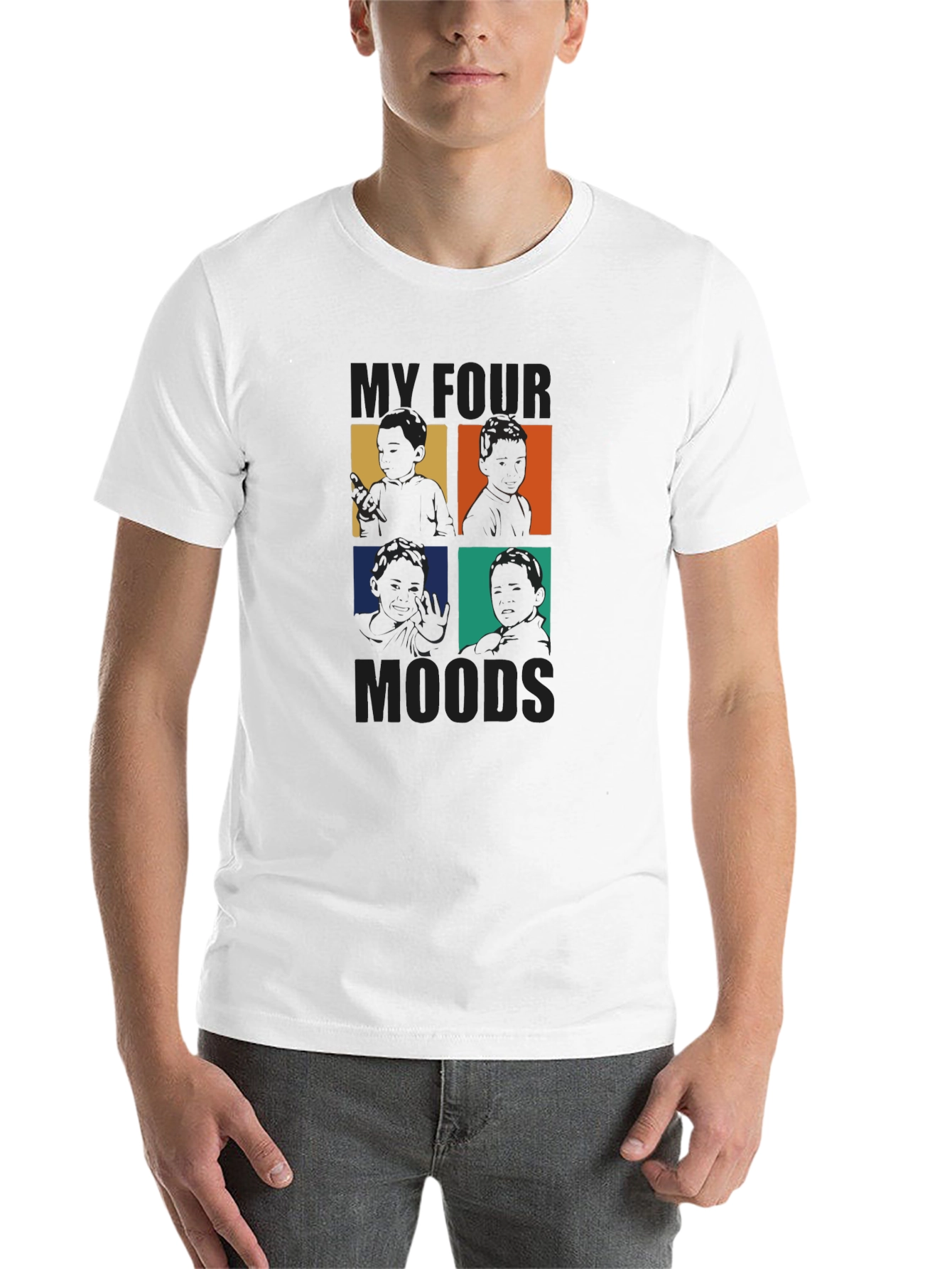 Black My Four Moods Graphic T-Shirt view 14