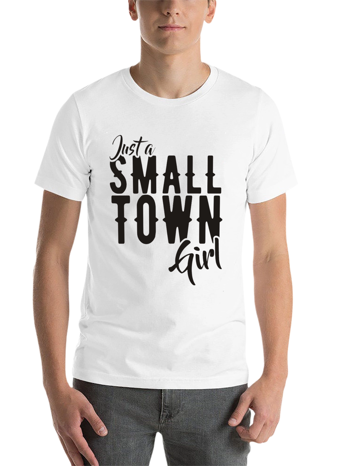 Black Just a Small Town Girl Graphic Tee view 14