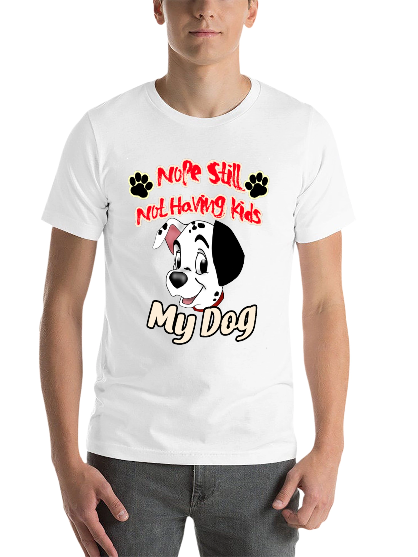 Black Nope Still Not Having Kids My Dog Black T-Shirt view 14