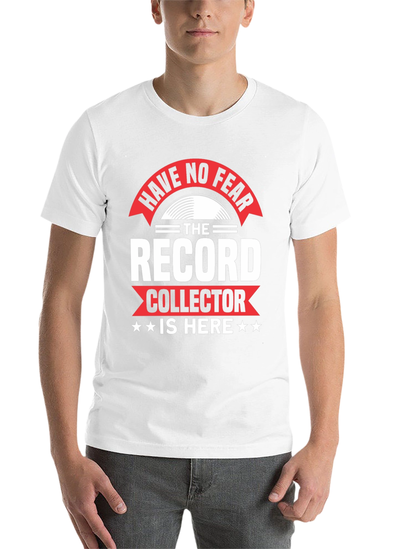 Black Have No Fear Record Collector Graphic T-Shirt view 14