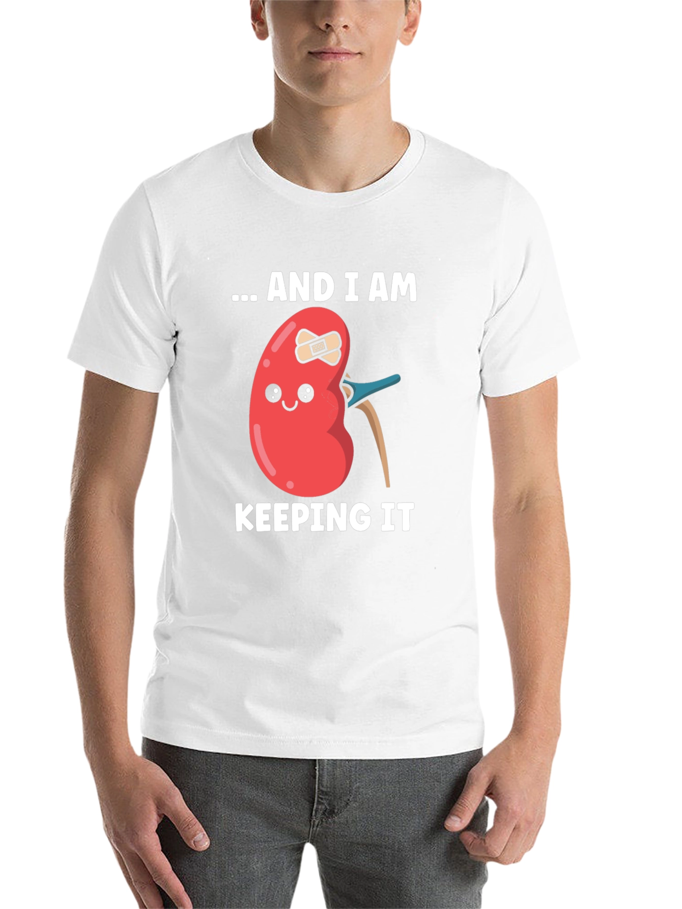 Black Funny Kidney Tee - Keeping It T-Shirt view 14