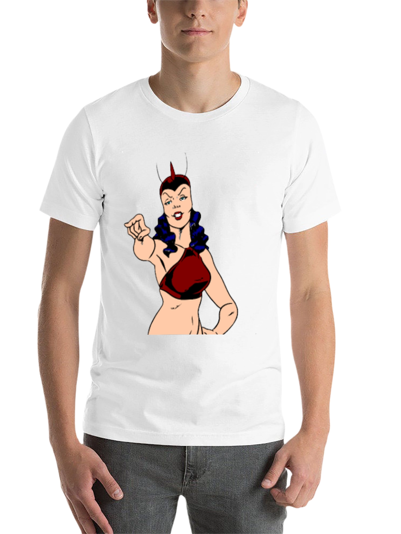 Black Cartoon Villain T-Shirt: Bold Graphic Tee view 14