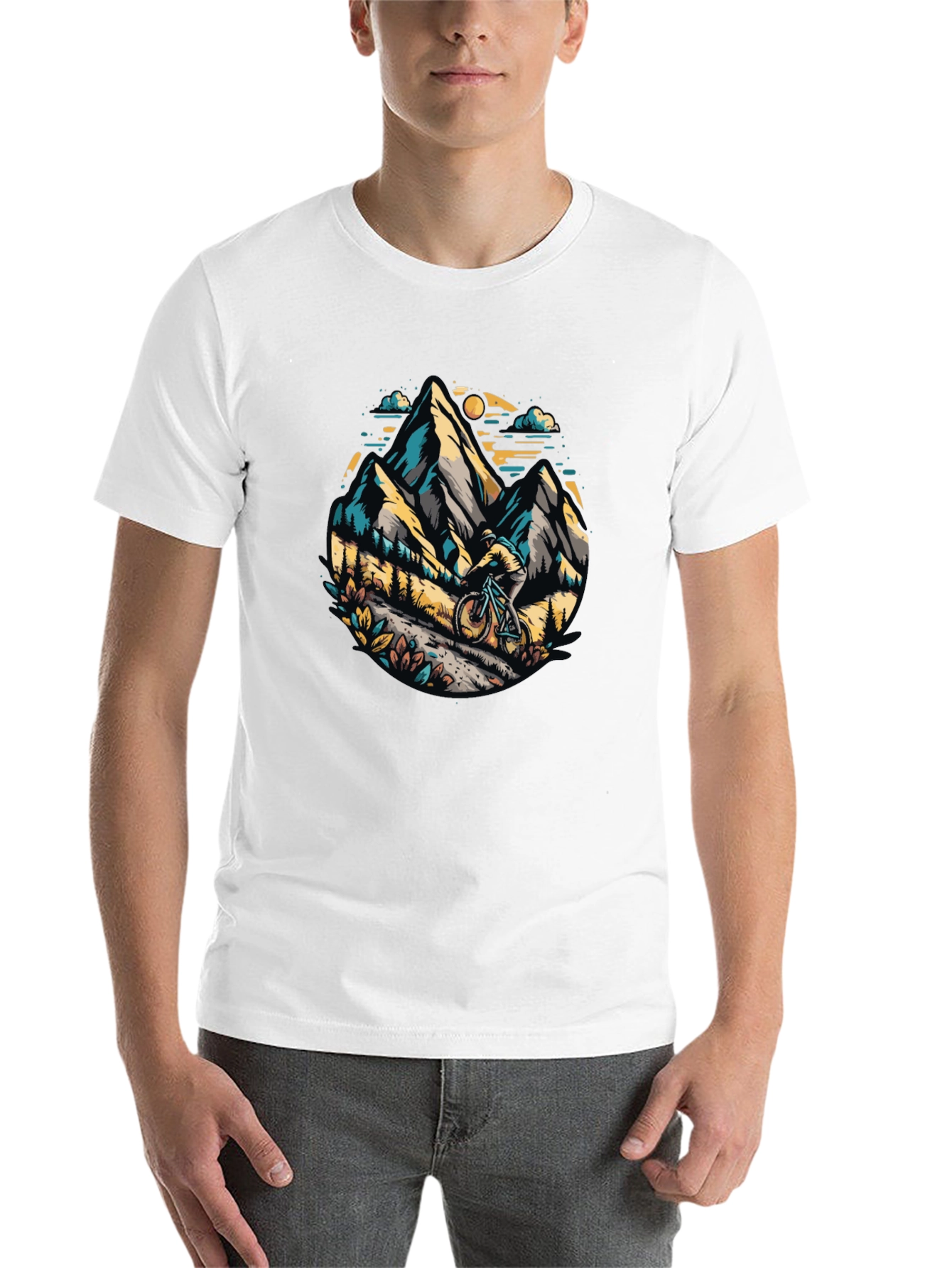 Black Mountain Biker Graphic Tee - Adventure Awaits! view 14