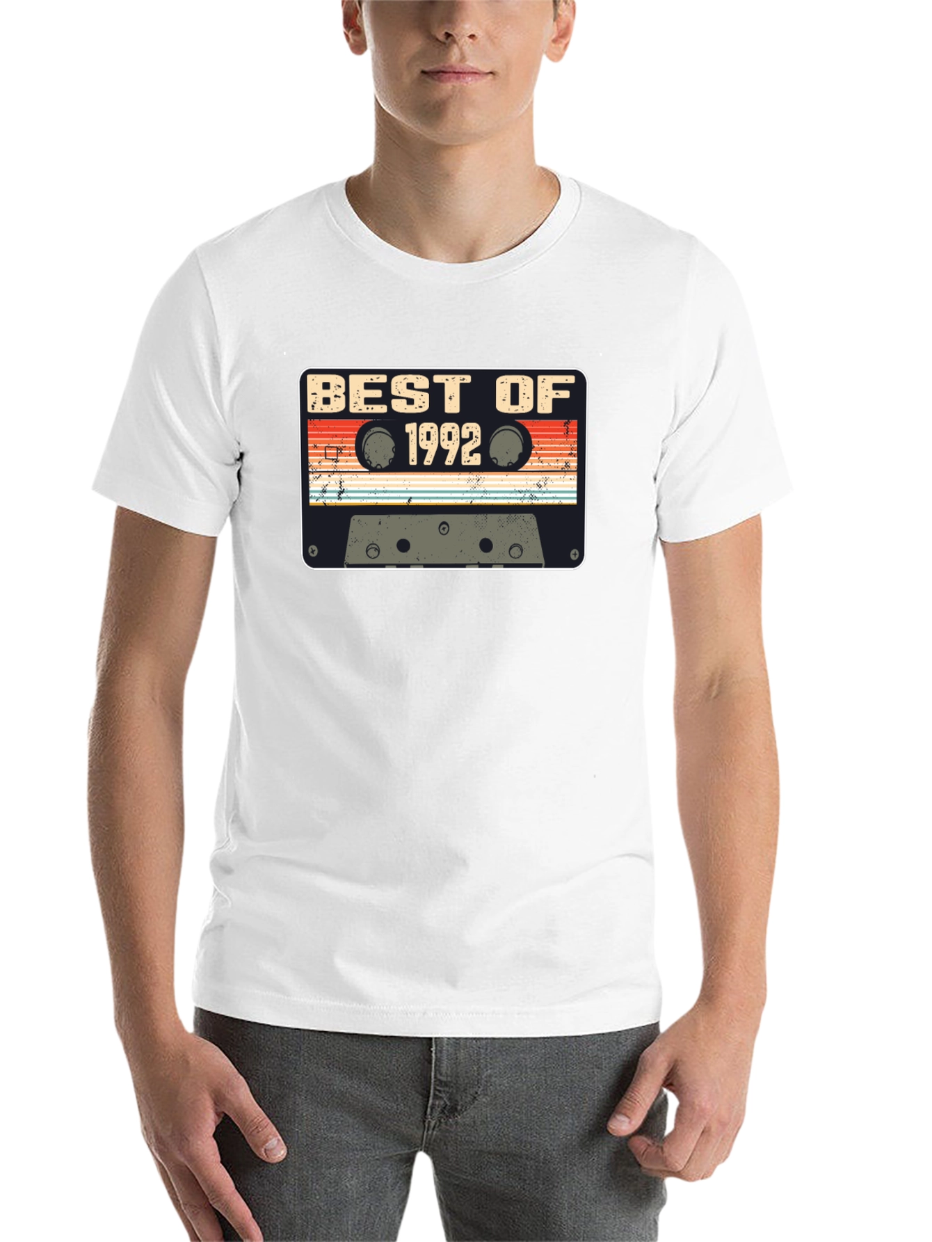 Black Best of 1992 Cassette Tape Graphic T-Shirt view 14