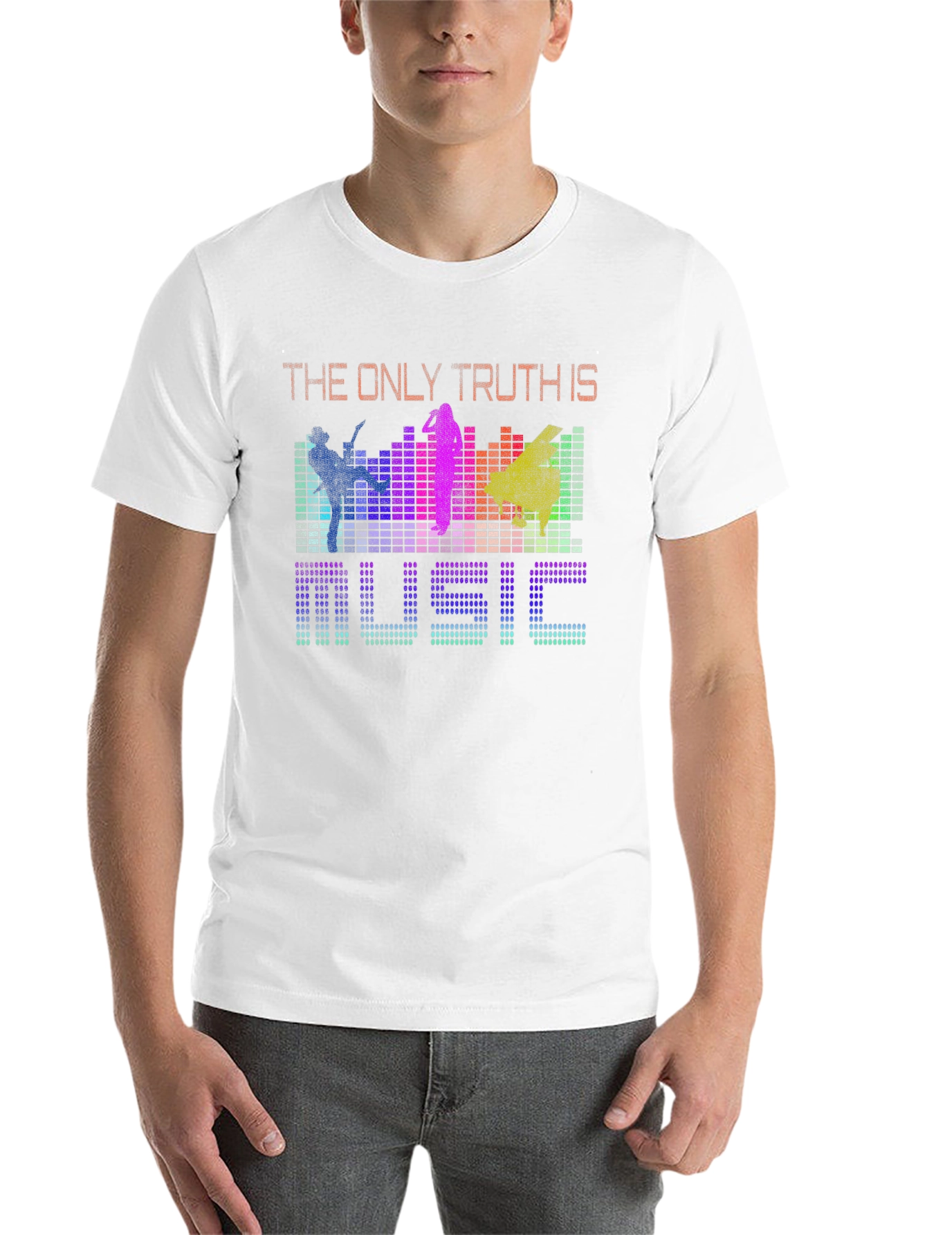 Black Music is the Only Truth Graphic Tee - Colorful view 14